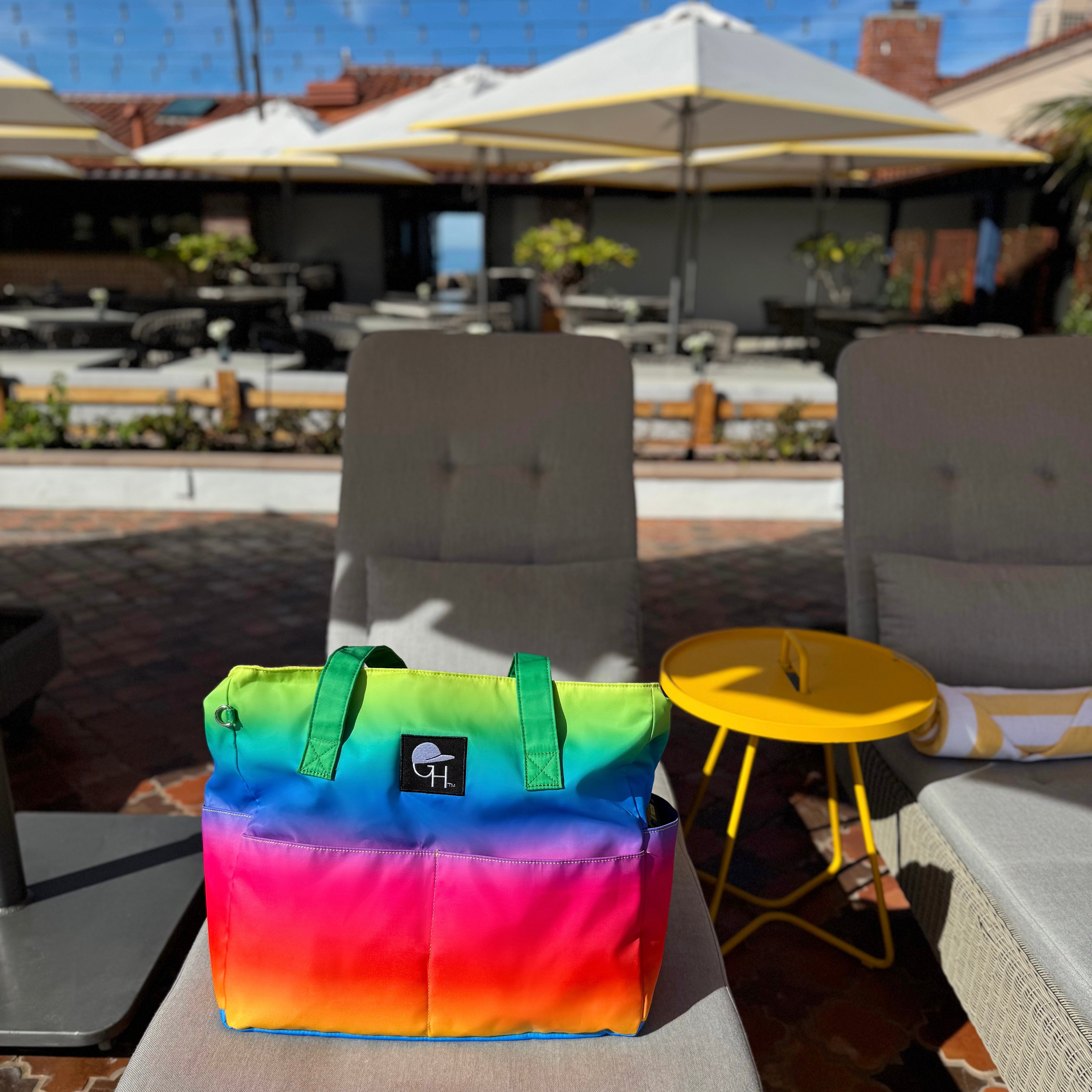 Ombré Waterproof Zip Up Carryall Bag