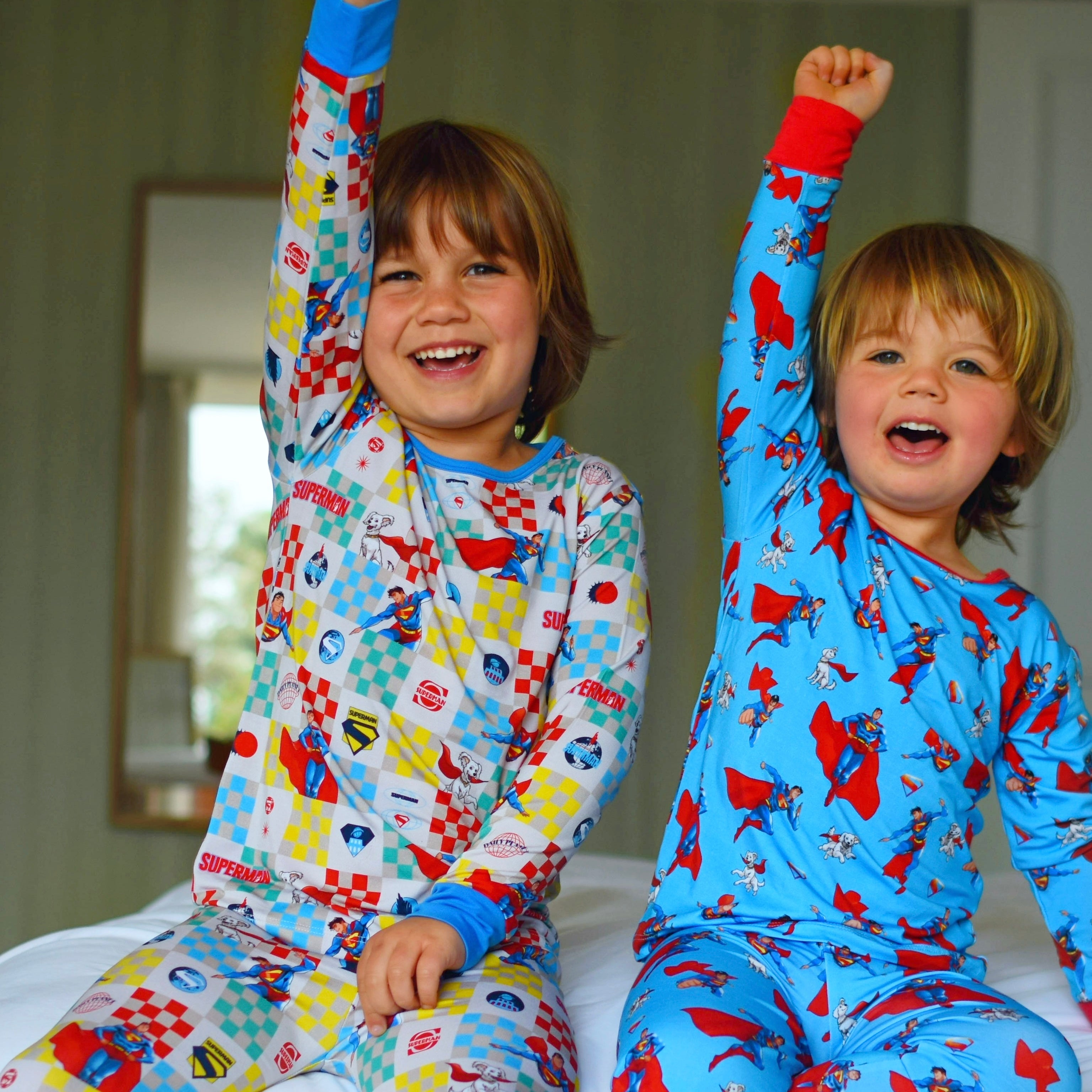 Superman Bamboo Long Sleeve Pajamas
