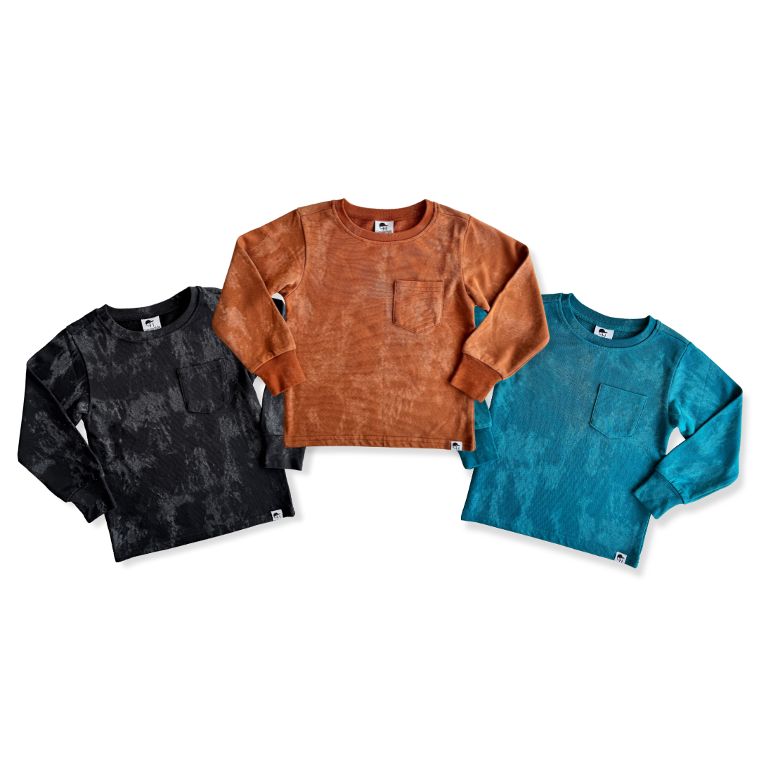 Acid Wash Long Sleeve Tee