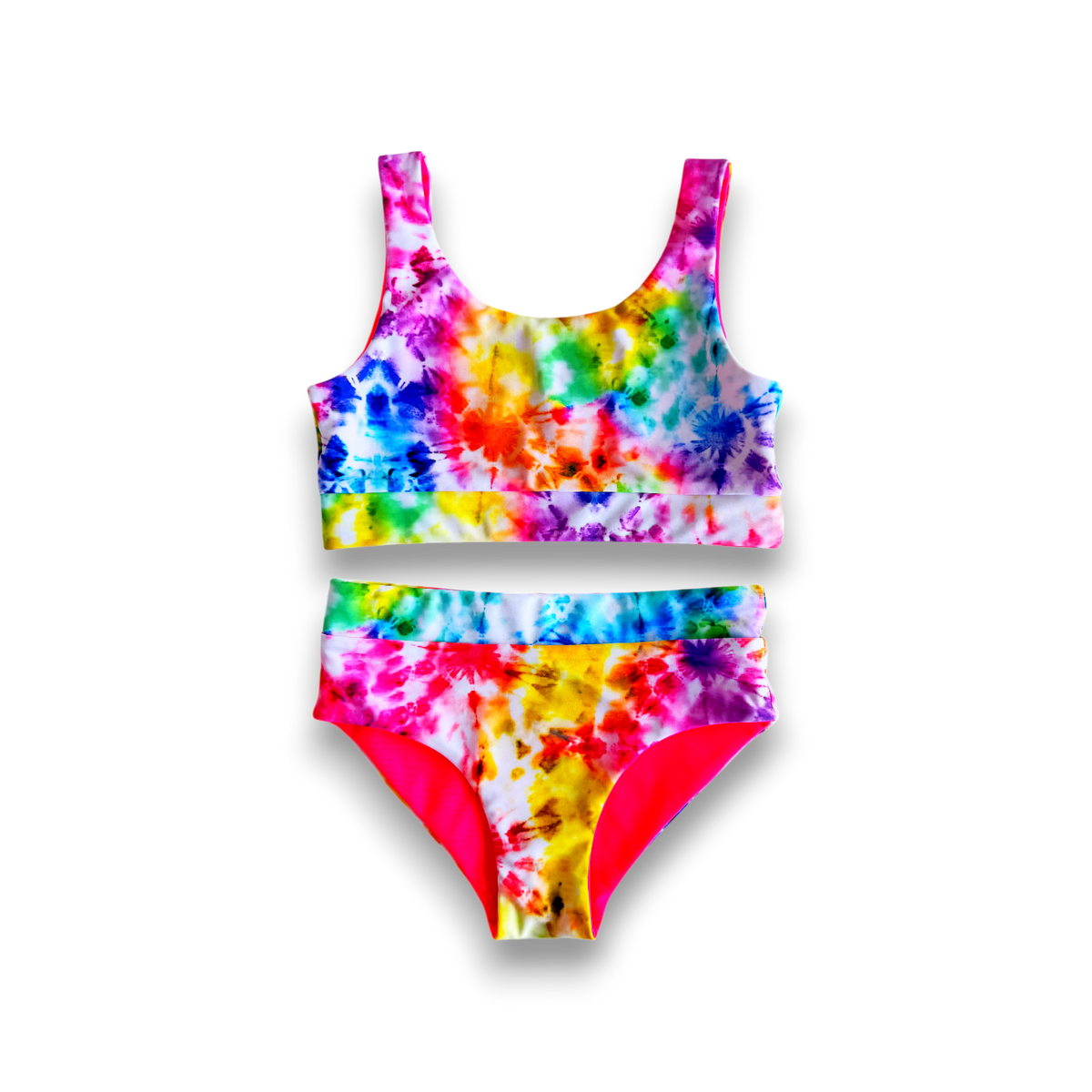 水着・水泳用品 bonjour diary swim sets 8Y Girls Reversible Two-Piece Tie-Dye Spotfast™ Swim Suit | George Hats
