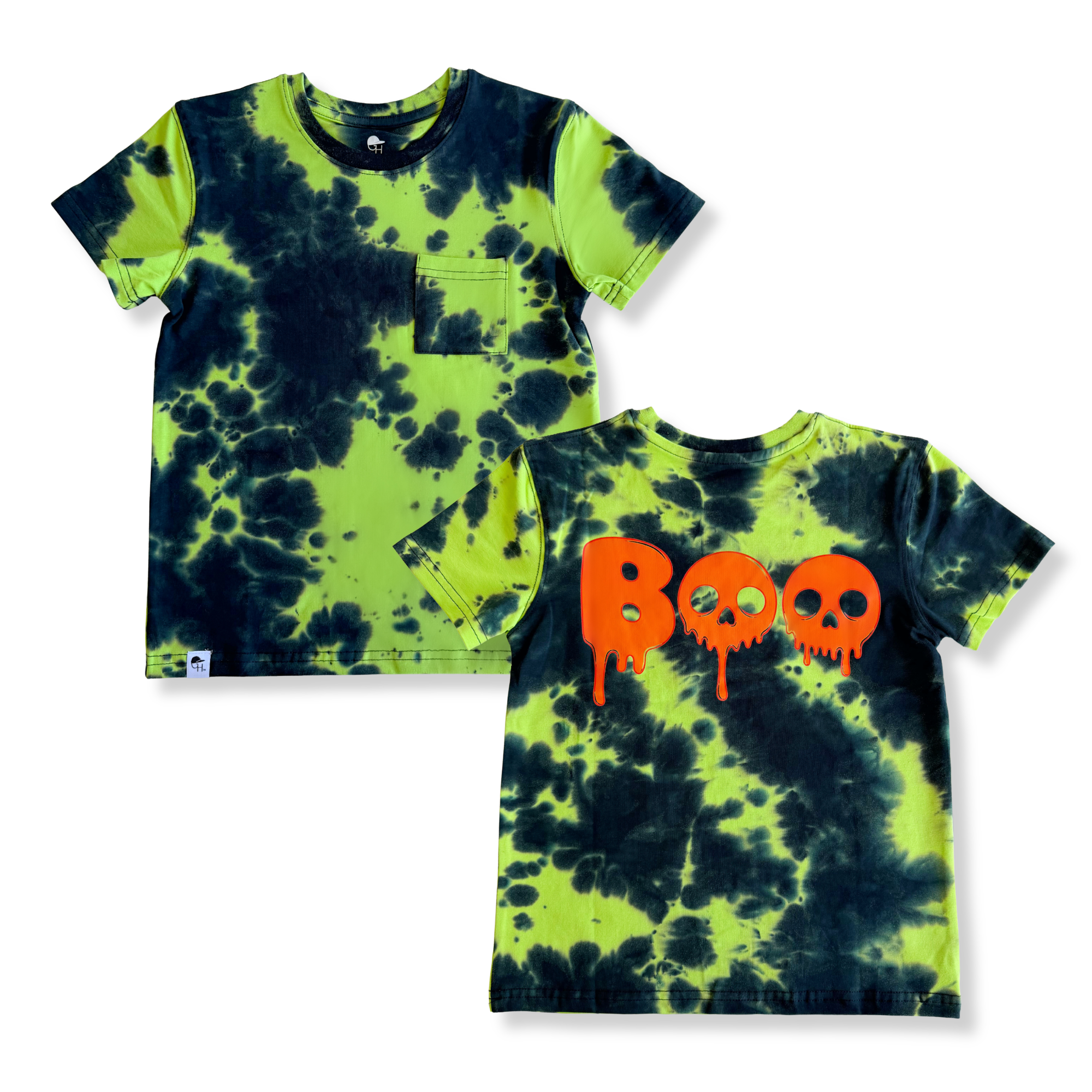 Halloween Acid Wash Cotton Tee