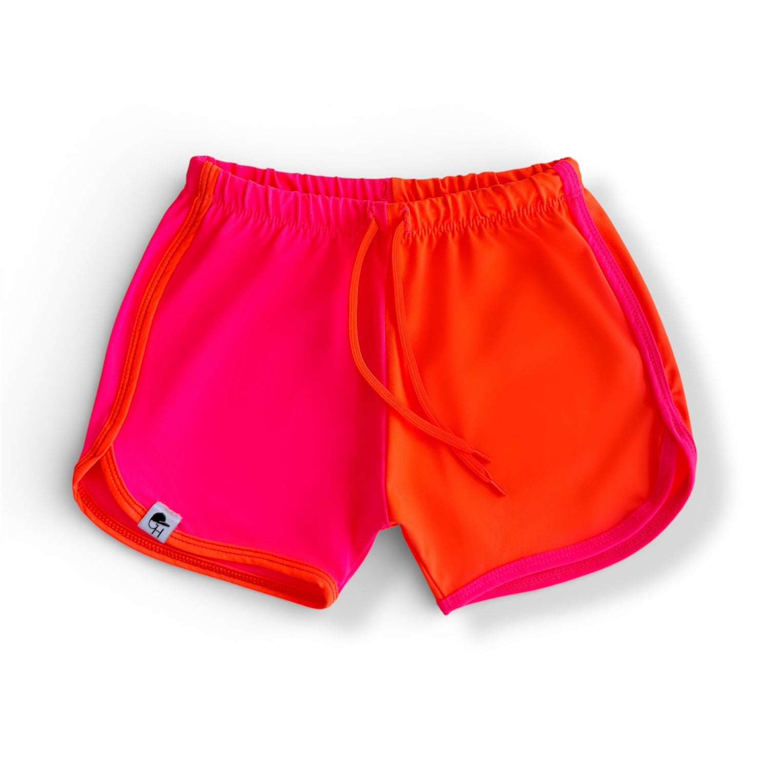 Pink Orange Spotfast™ Track Swim Shorts