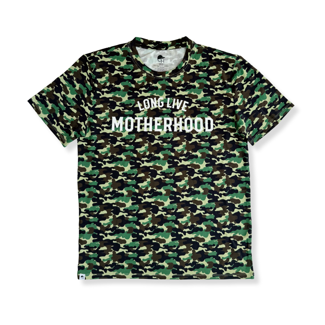 Adult Camo Motherhood Bamboo Pocket Tee