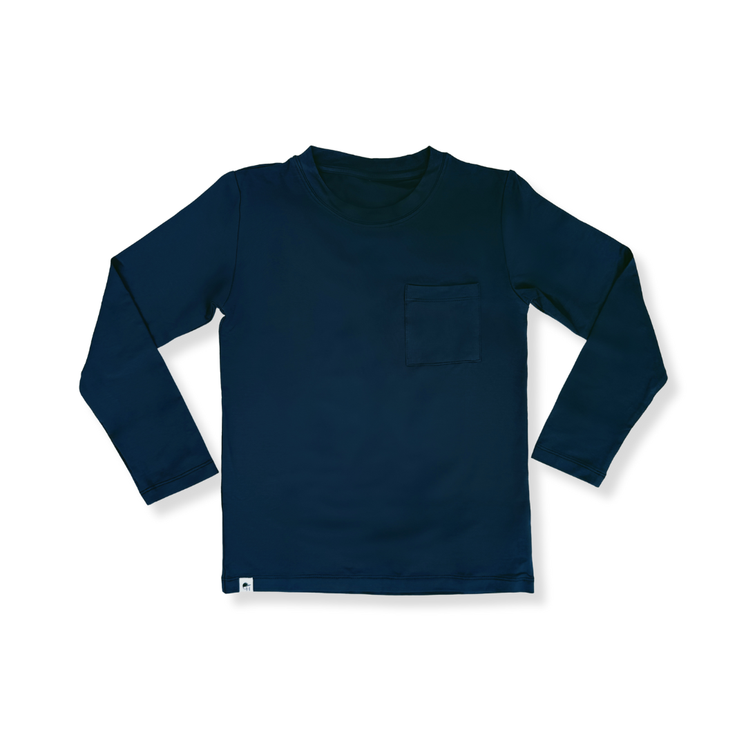 Long Sleeve Bamboo Pocket Tee