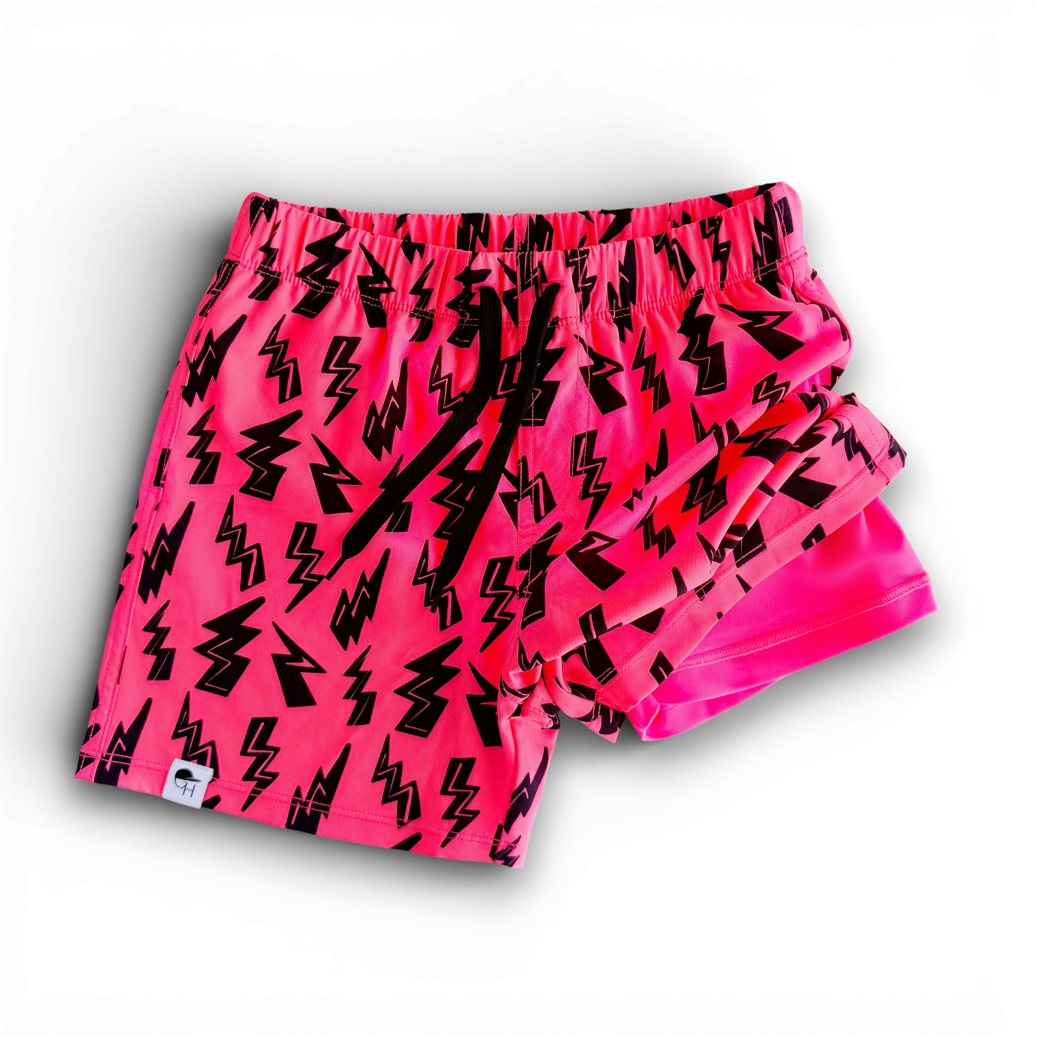 Bolts Neon Spotfast™ Performance Lined Hybrid Swim Shorts