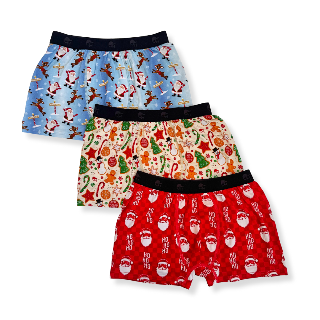Santa Bamboo Boxer Briefs
