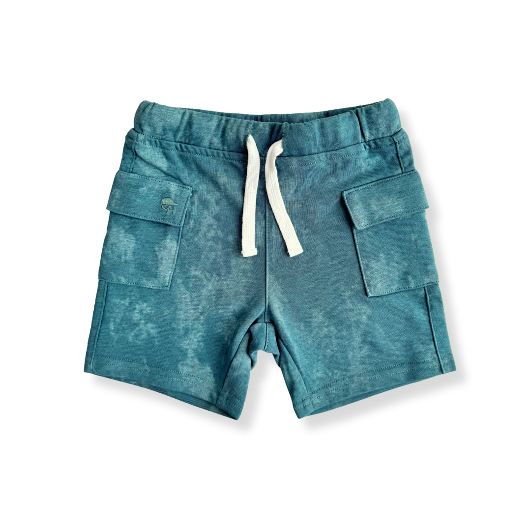 Acid Wash Cargo Shorts