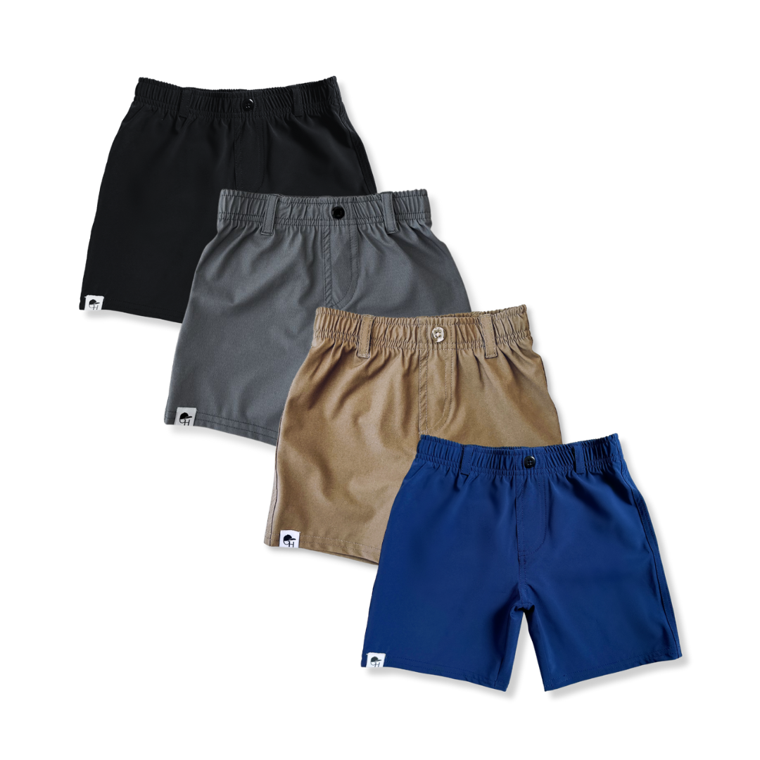 Black Hybrid Walk Shorts Shorts that will outlast perform