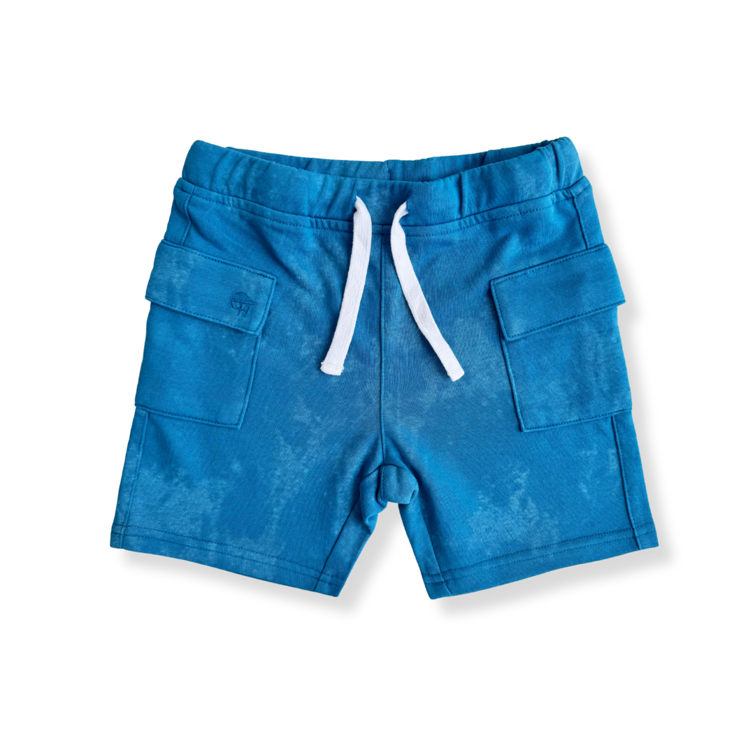 Acid Wash Cargo Shorts