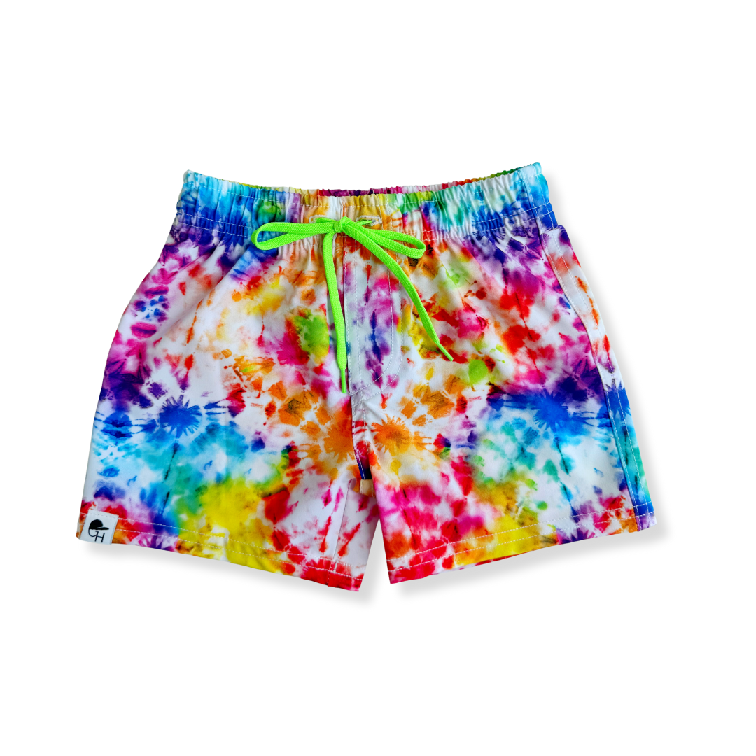 Tie Dye Hybrid Swim Shorts | Boys Swim Shorts that will protect