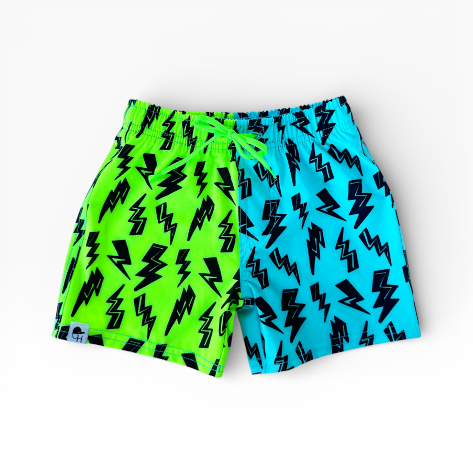 Bolt Color Block Neon Spotfast™ Hybrid Swim Shorts