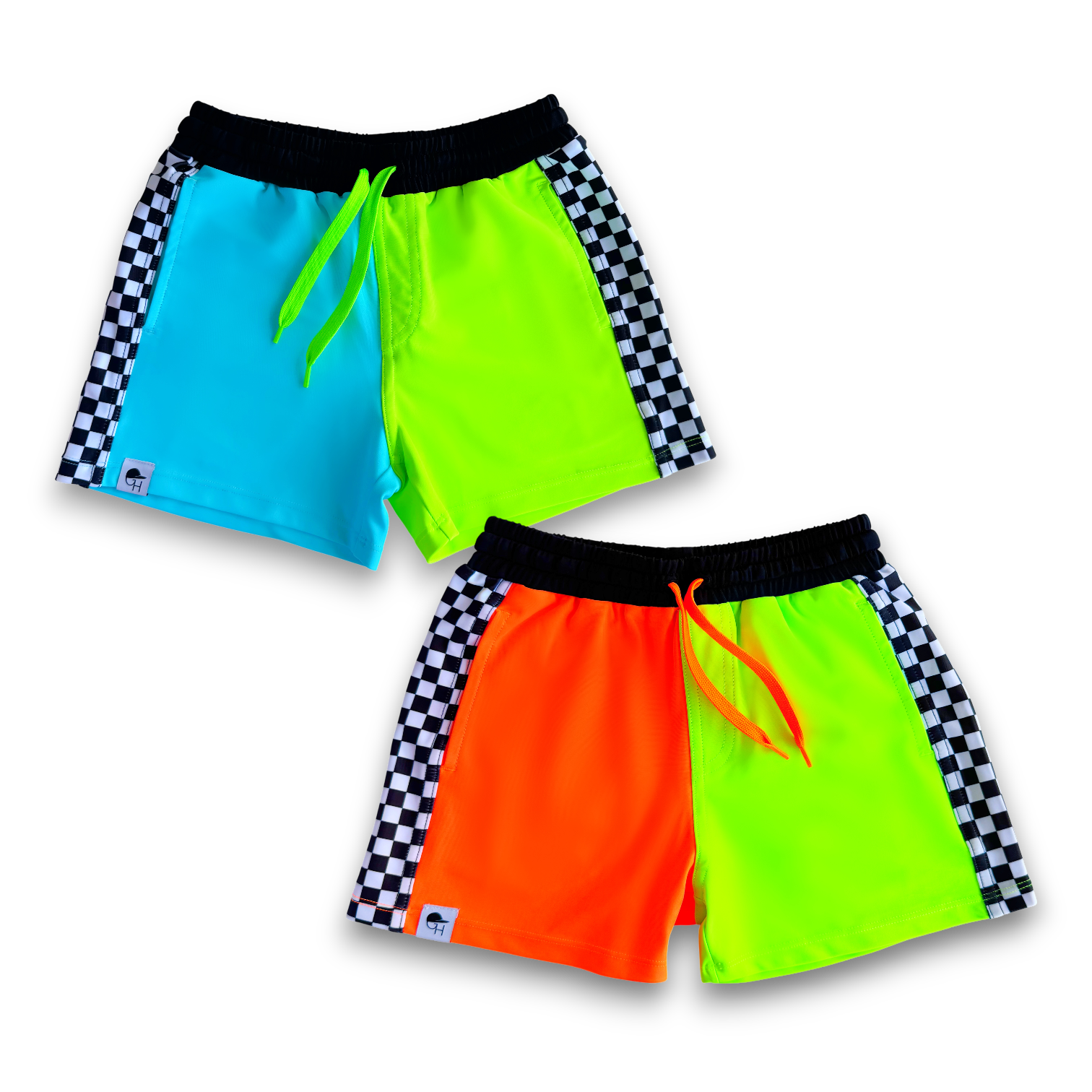 Check Colorblock Neon Spotfast™ Fusion Swim Shorts