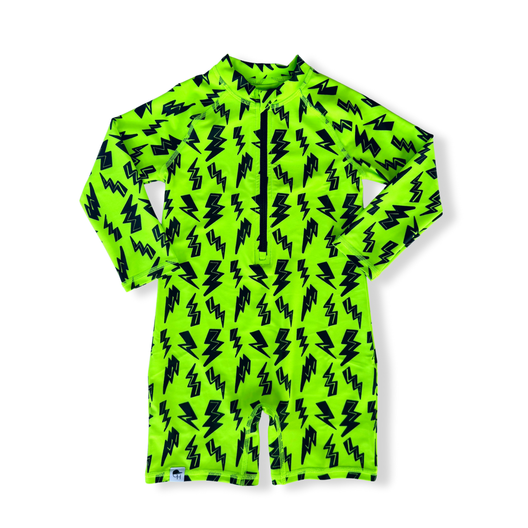 Neon Bolt Spotfast™ Long Sleeve Sunsuit