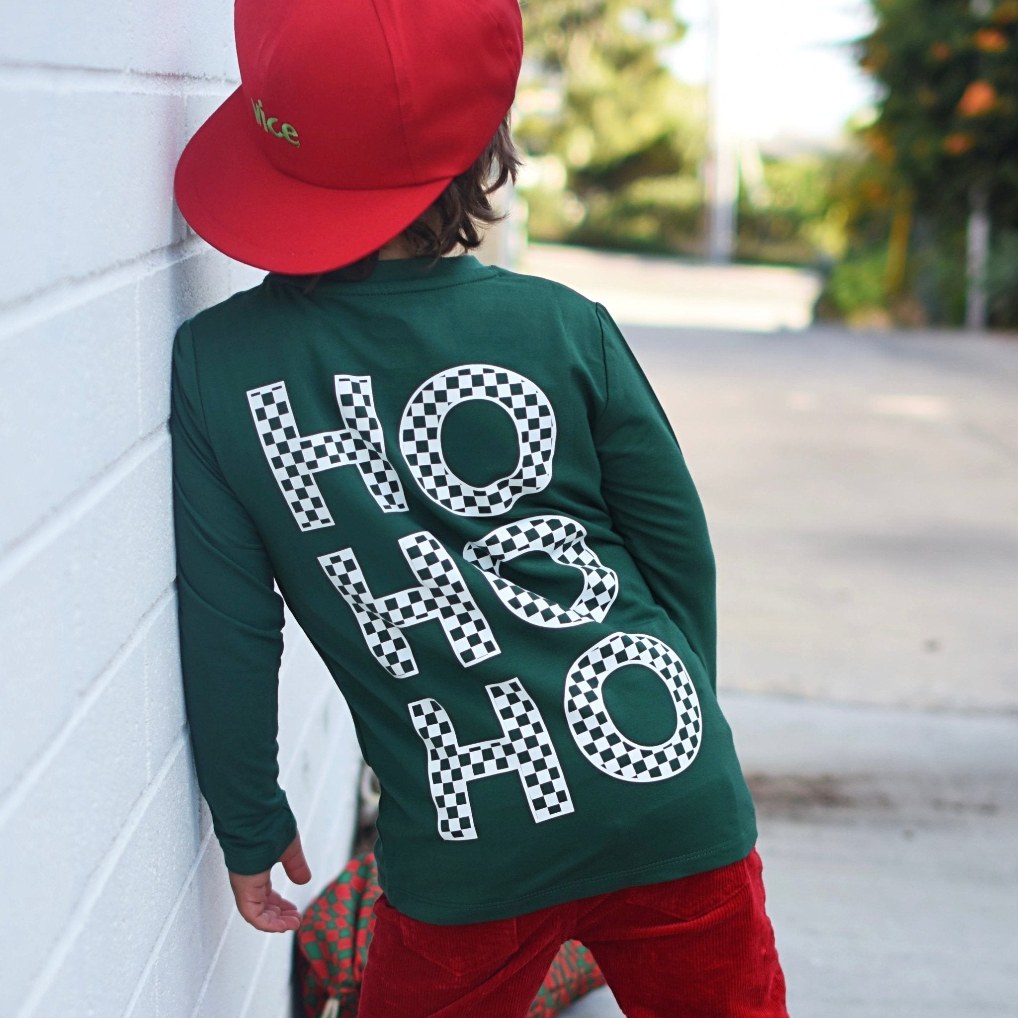 PRE - ORDER HoHoHo Long Sleeve Bamboo Tee - George Hats