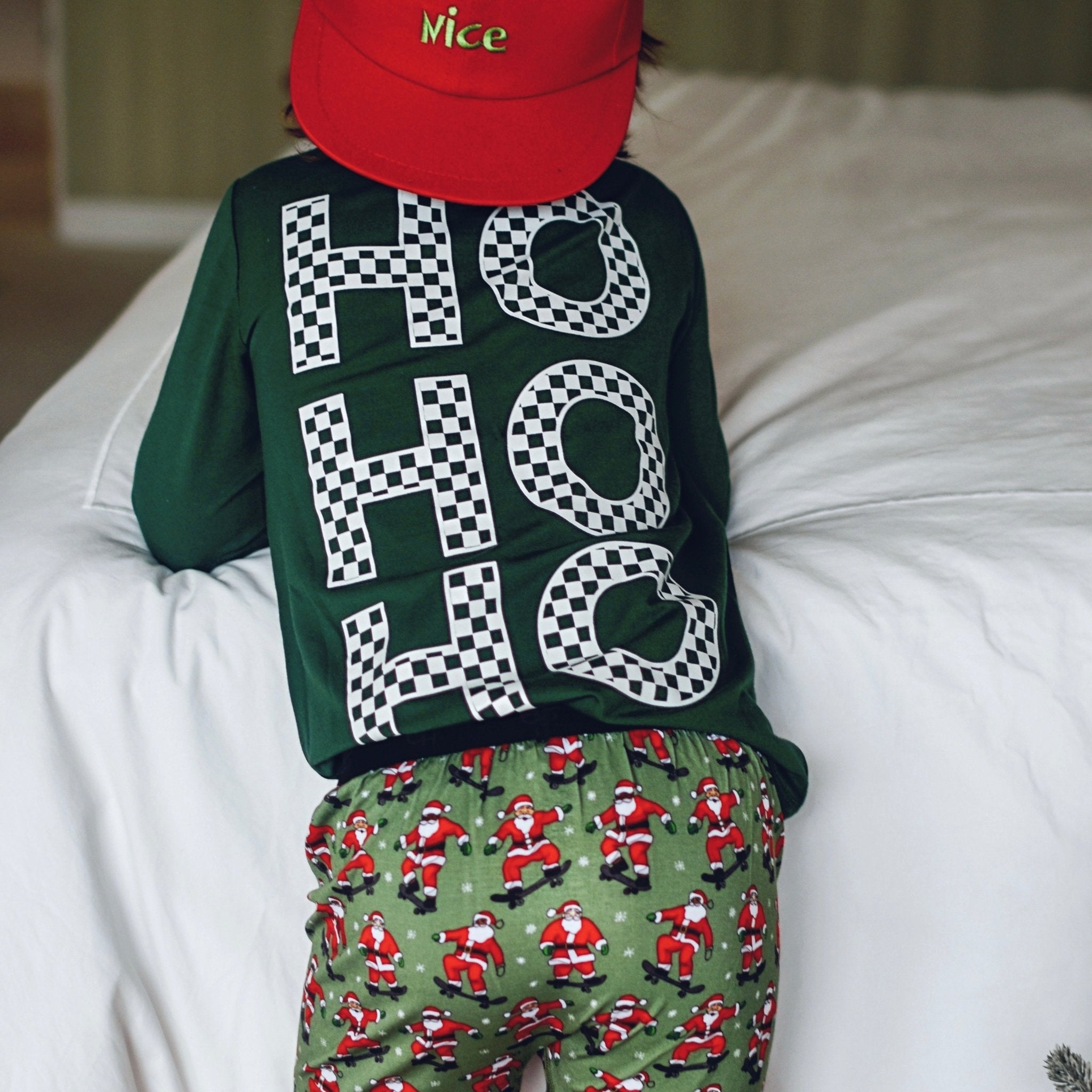 PRE - ORDER HoHoHo Long Sleeve Bamboo Tee - George Hats