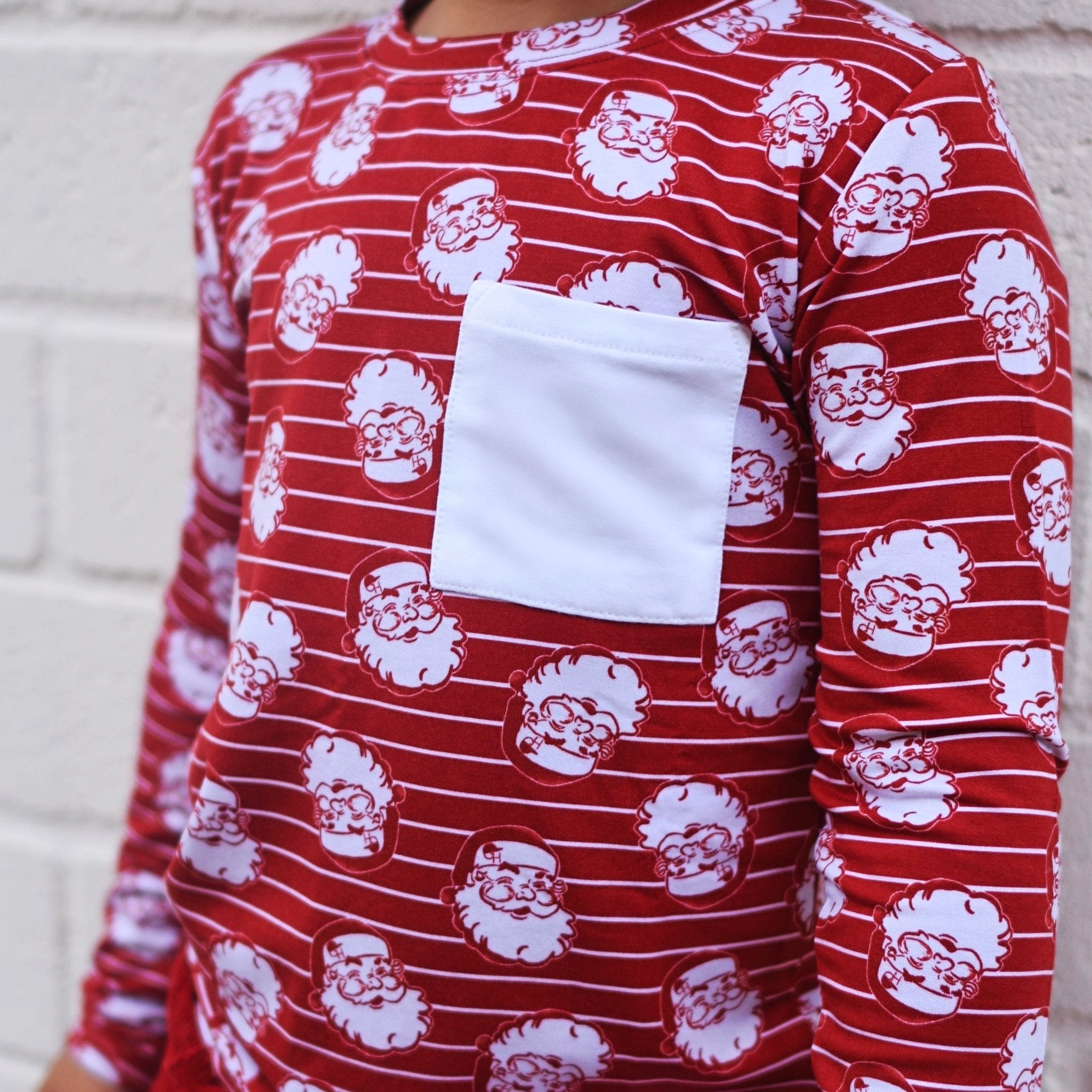 Santa Long Sleeve Bamboo Tee - George Hats