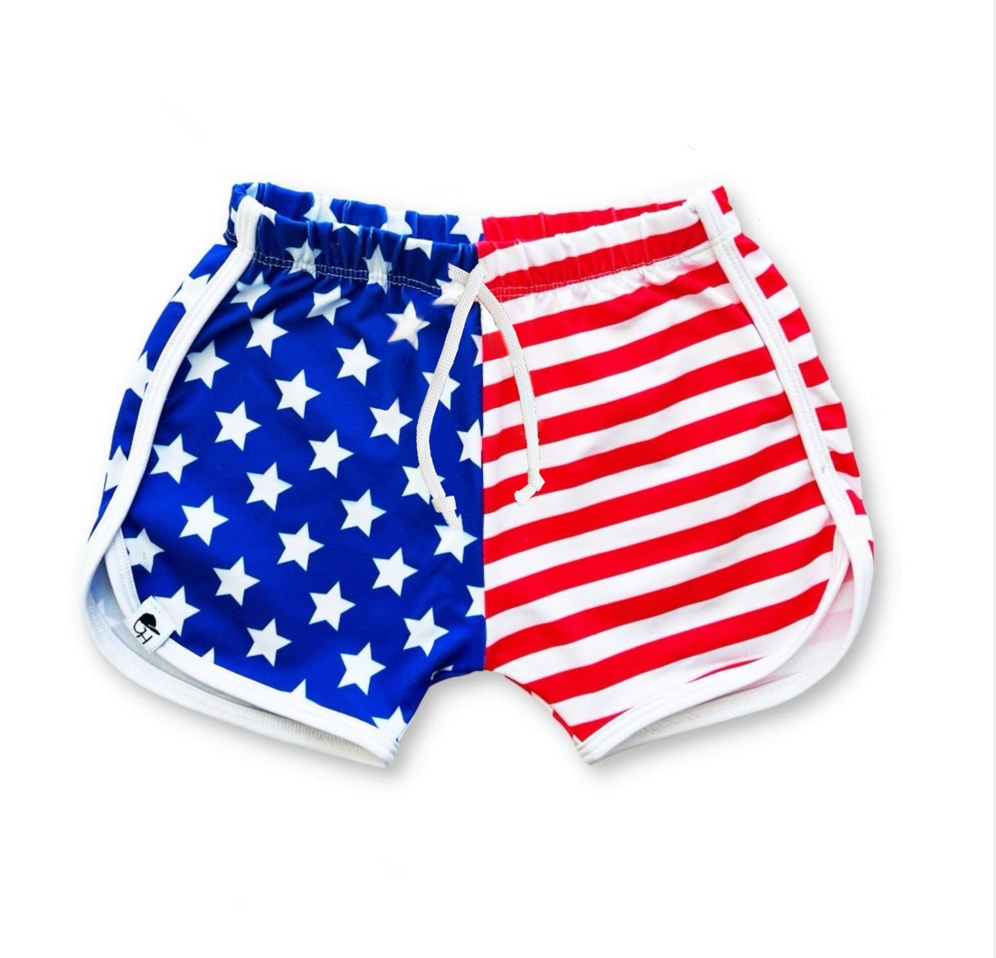 Stars & Stripes Track Swim Shorts - George Hats