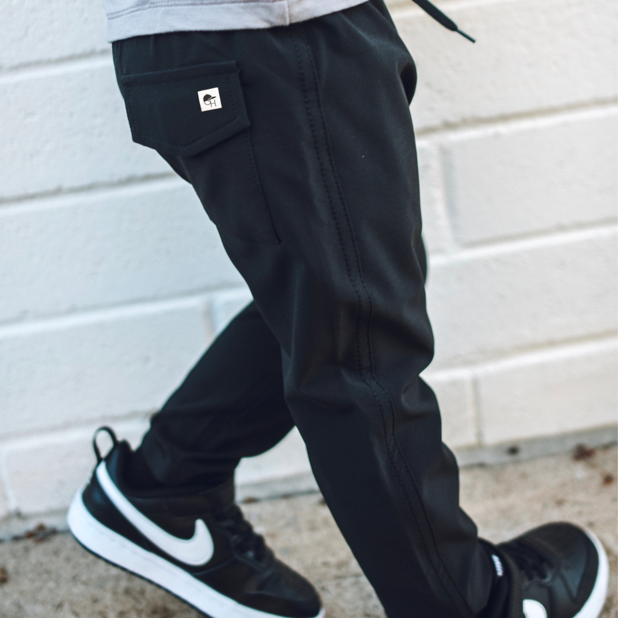 Black Walk Pants - George Hats