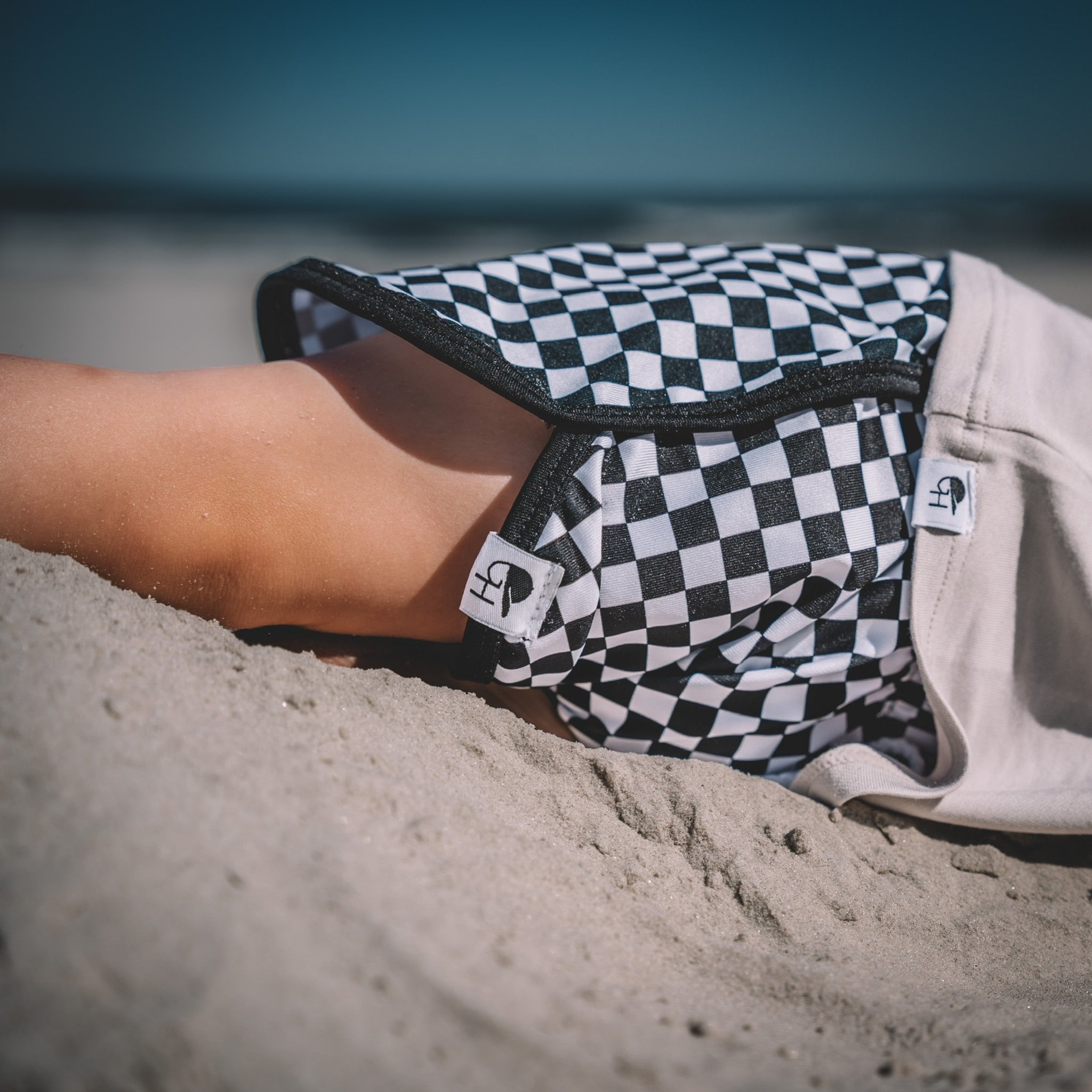 Check Track Swim Shorts - George Hats