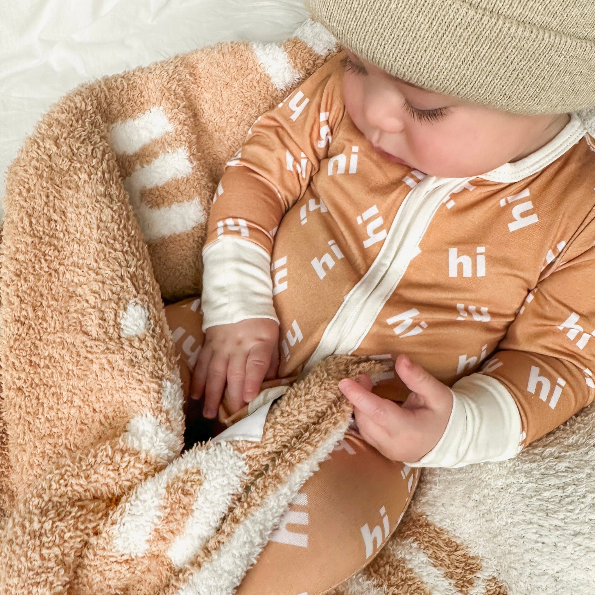 Hi Zippered One Piece Pajama - George Hats