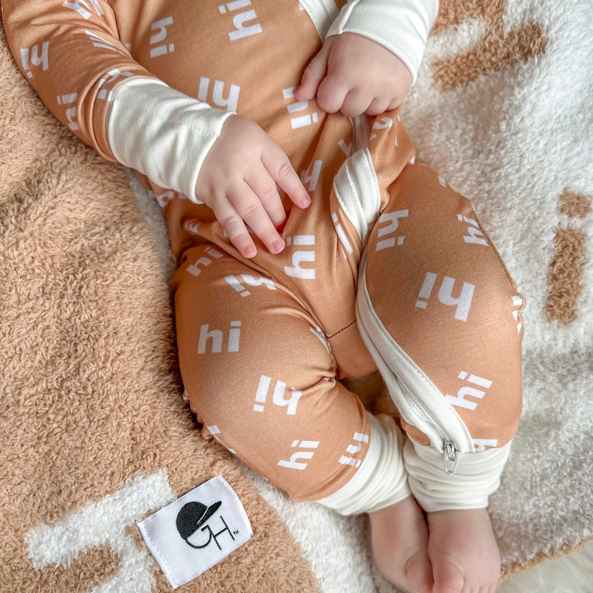 Hi Zippered One Piece Pajama - George Hats