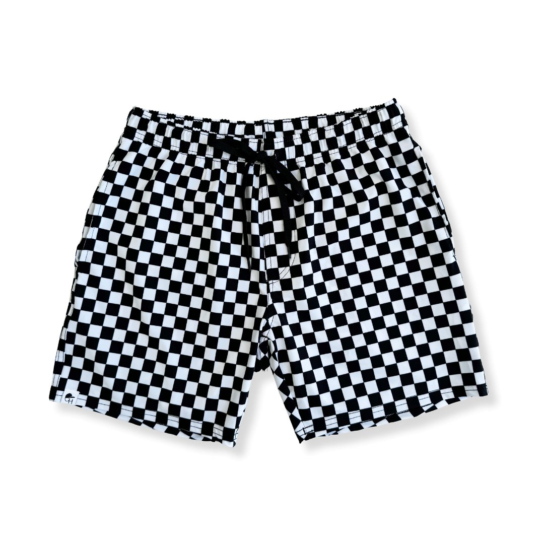 PRE-ORDER Adult Check Swim Shorts - George Hats