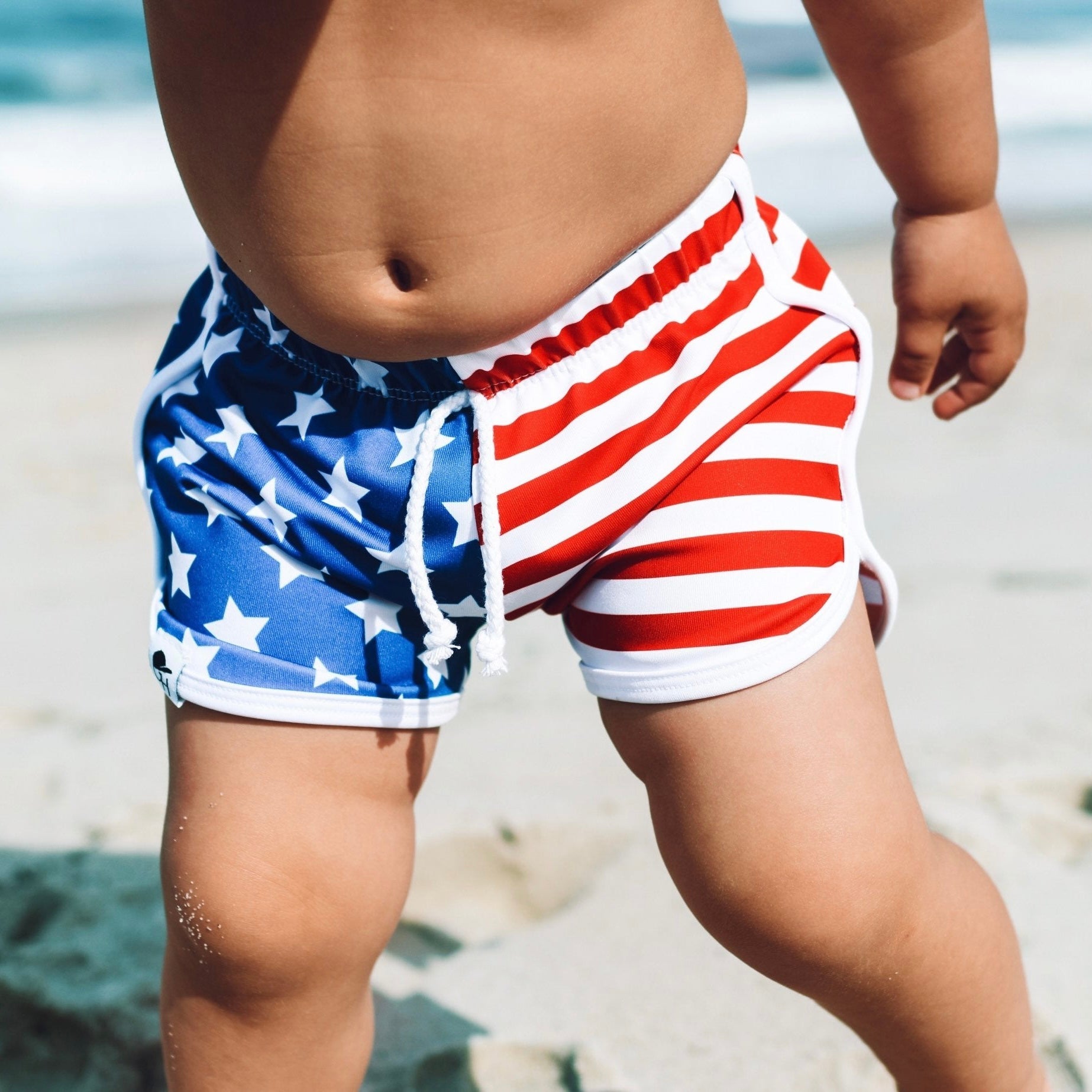 Stars and Stripes Track Swim Shorts - George Hats