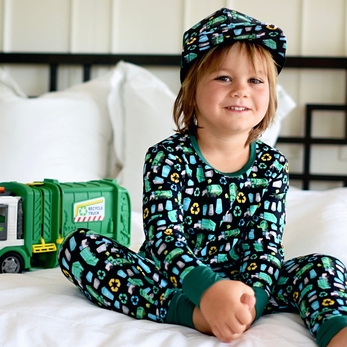 Trash Truck Pajamas  The softest bamboo kids pajamas ever