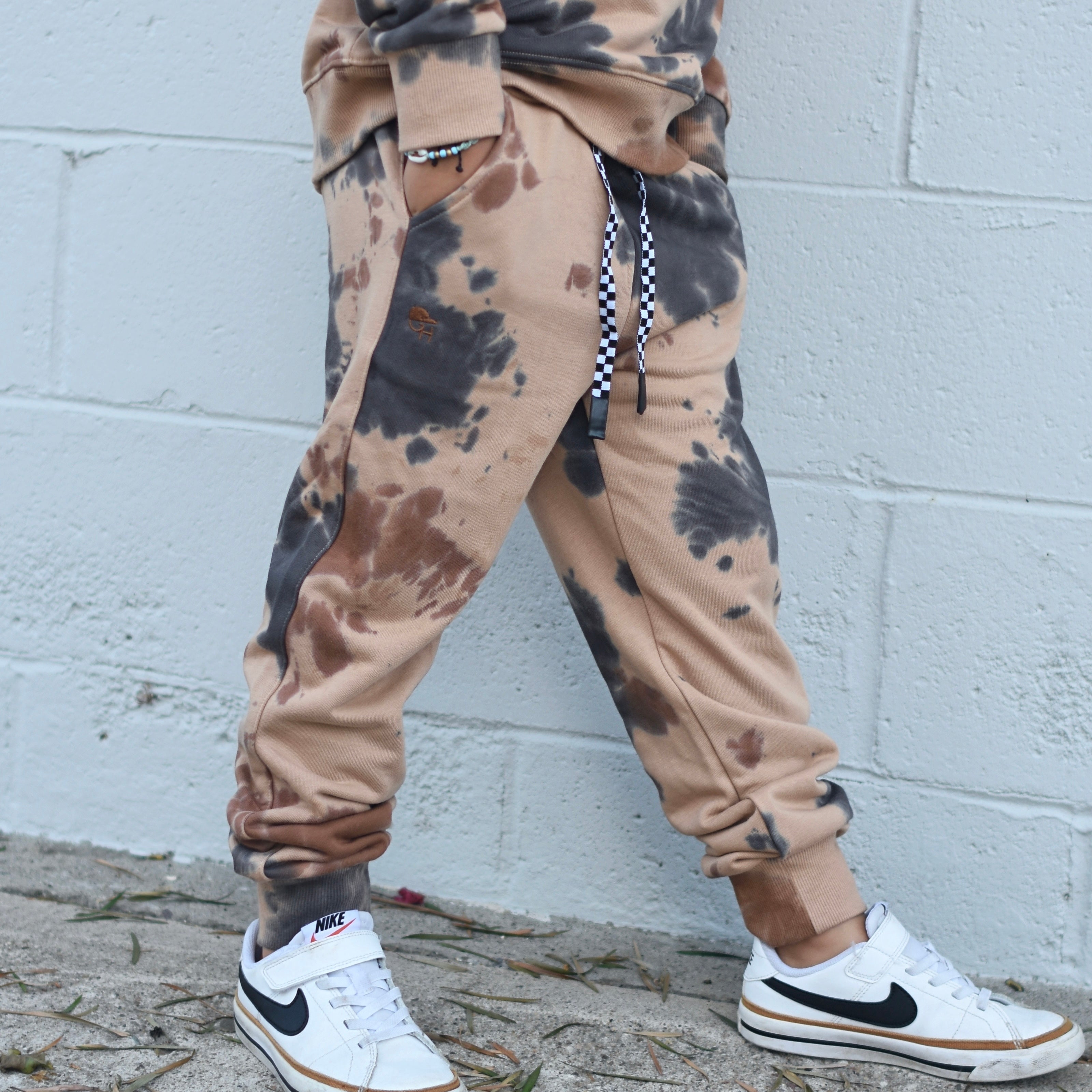 Tie-Dye Terry Crew Top + Jogger