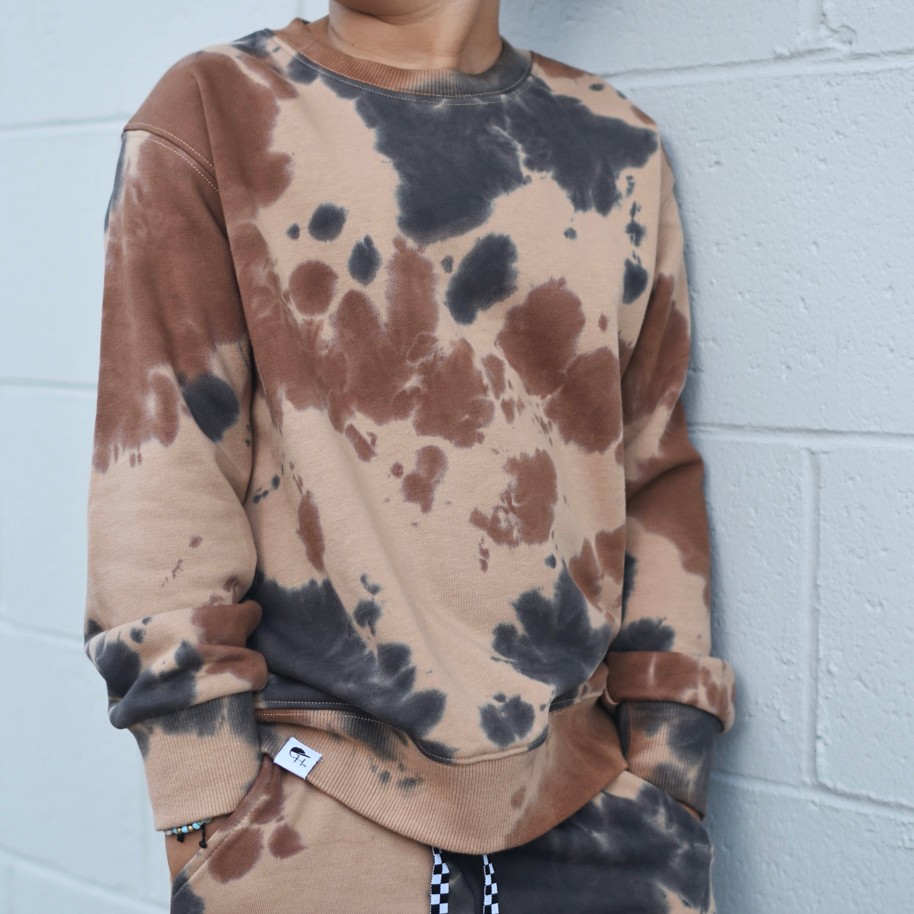 Tie-Dye Terry Crew Top + Jogger