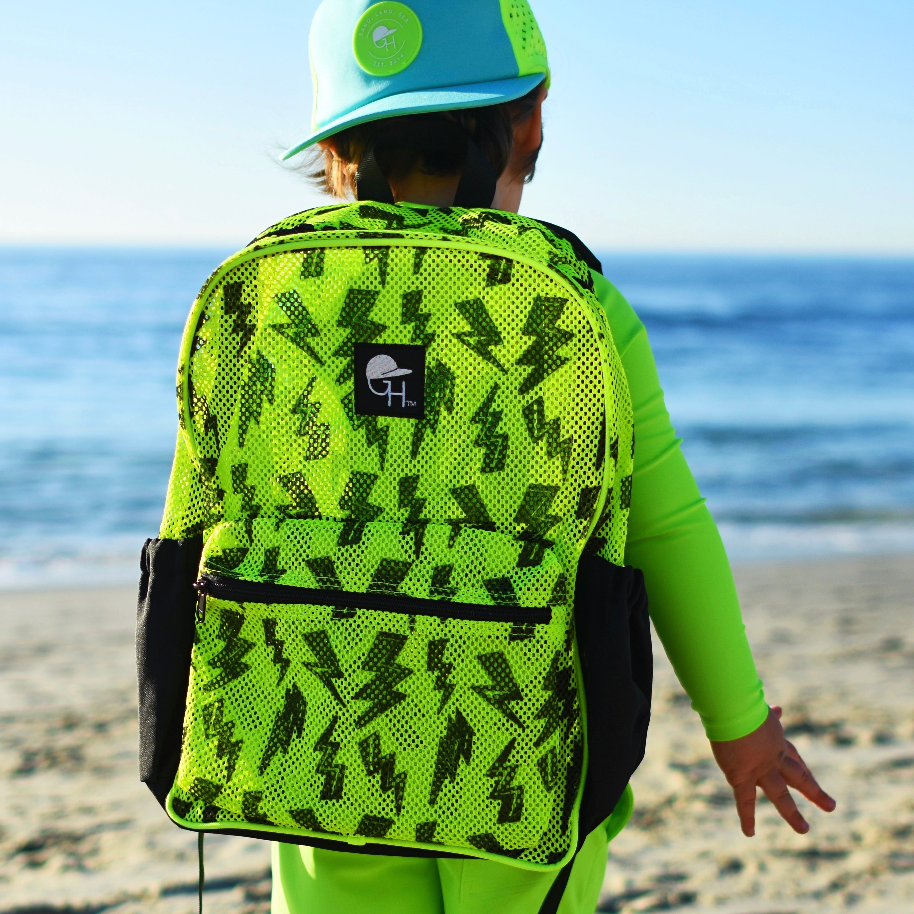 Neon Bolt Mesh Backpack | For Summer Adventures | George Hats