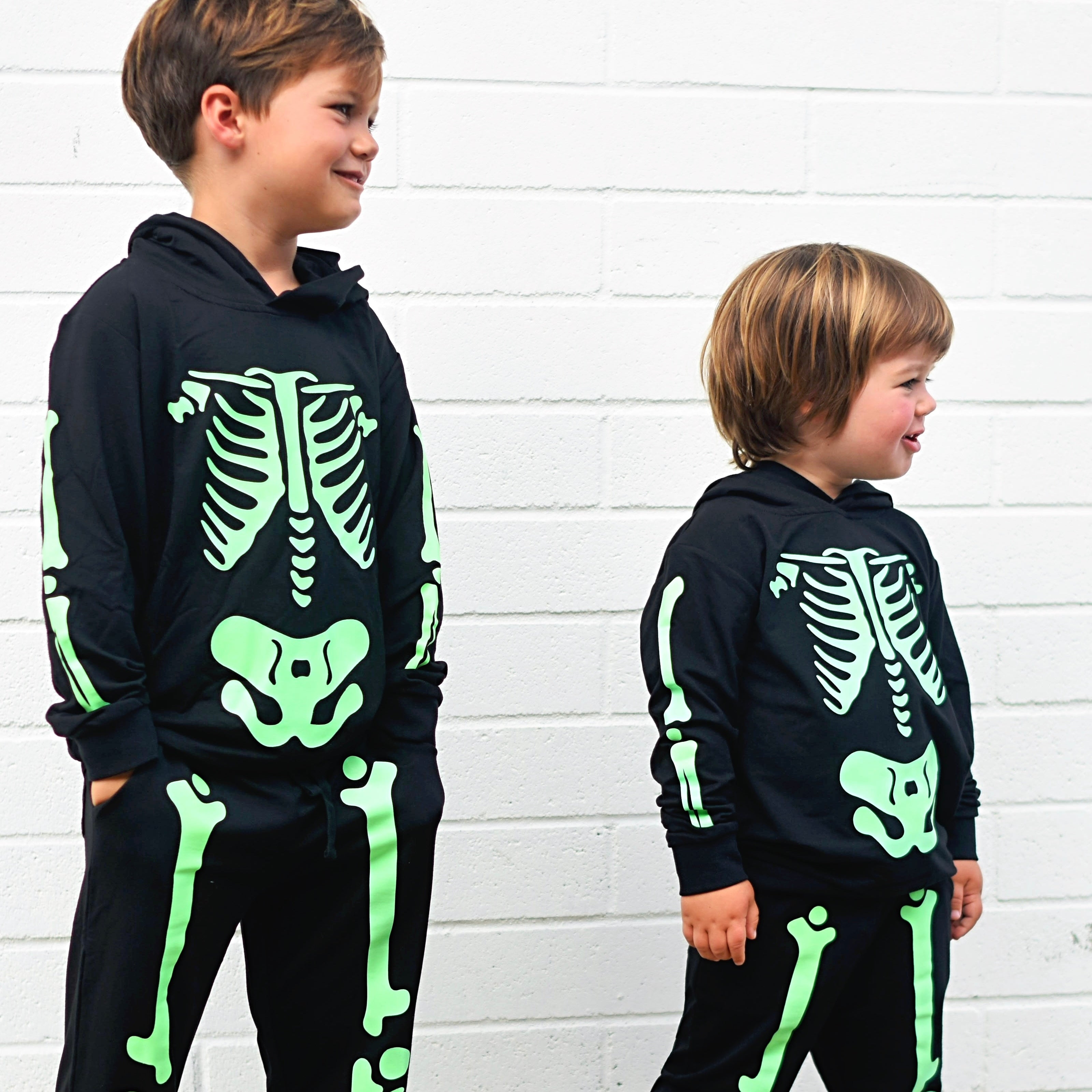 Glow in the Dark Skeleton Bamboo Hoodie Jogger