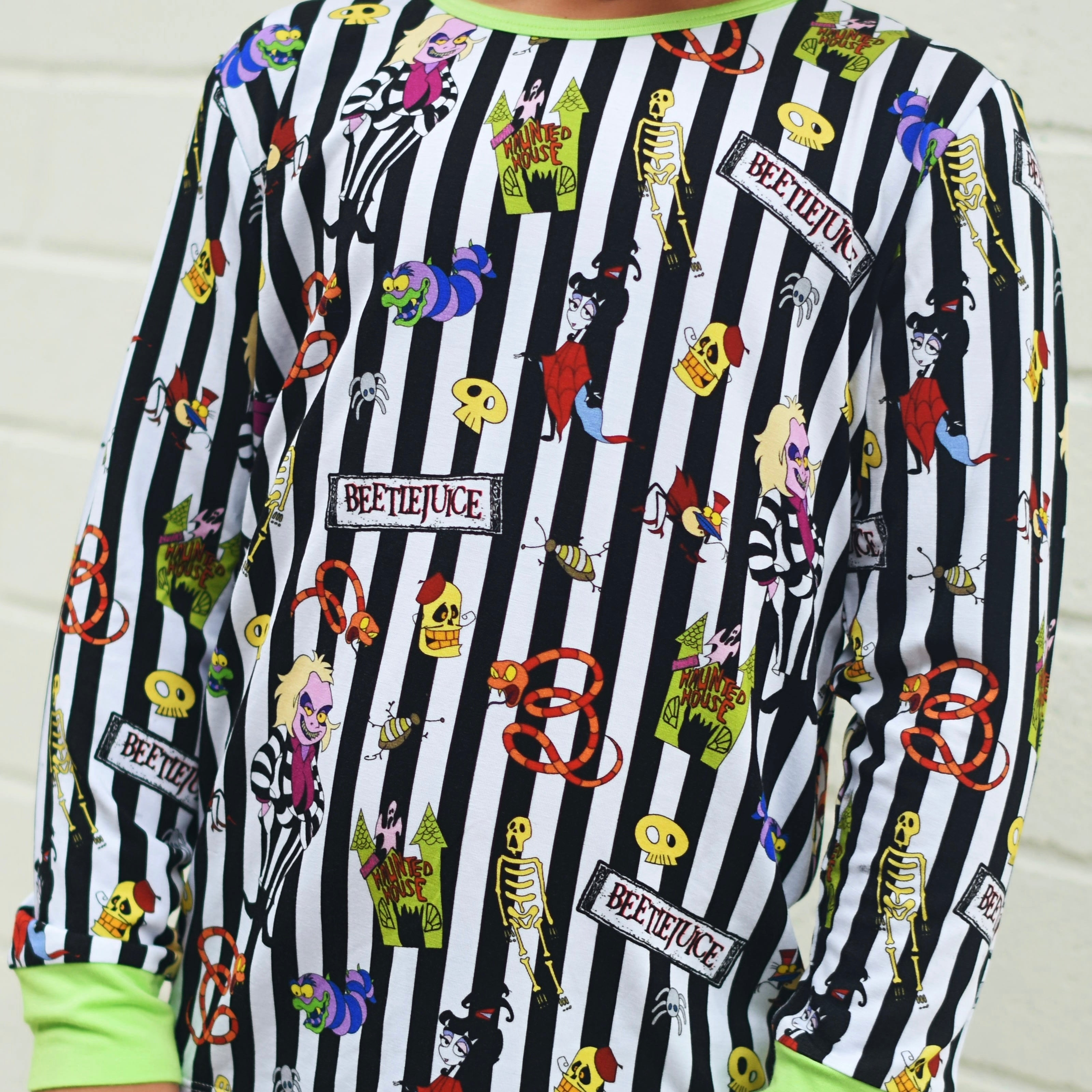 Beetlejuice Bamboo Long Sleeve Pajamas