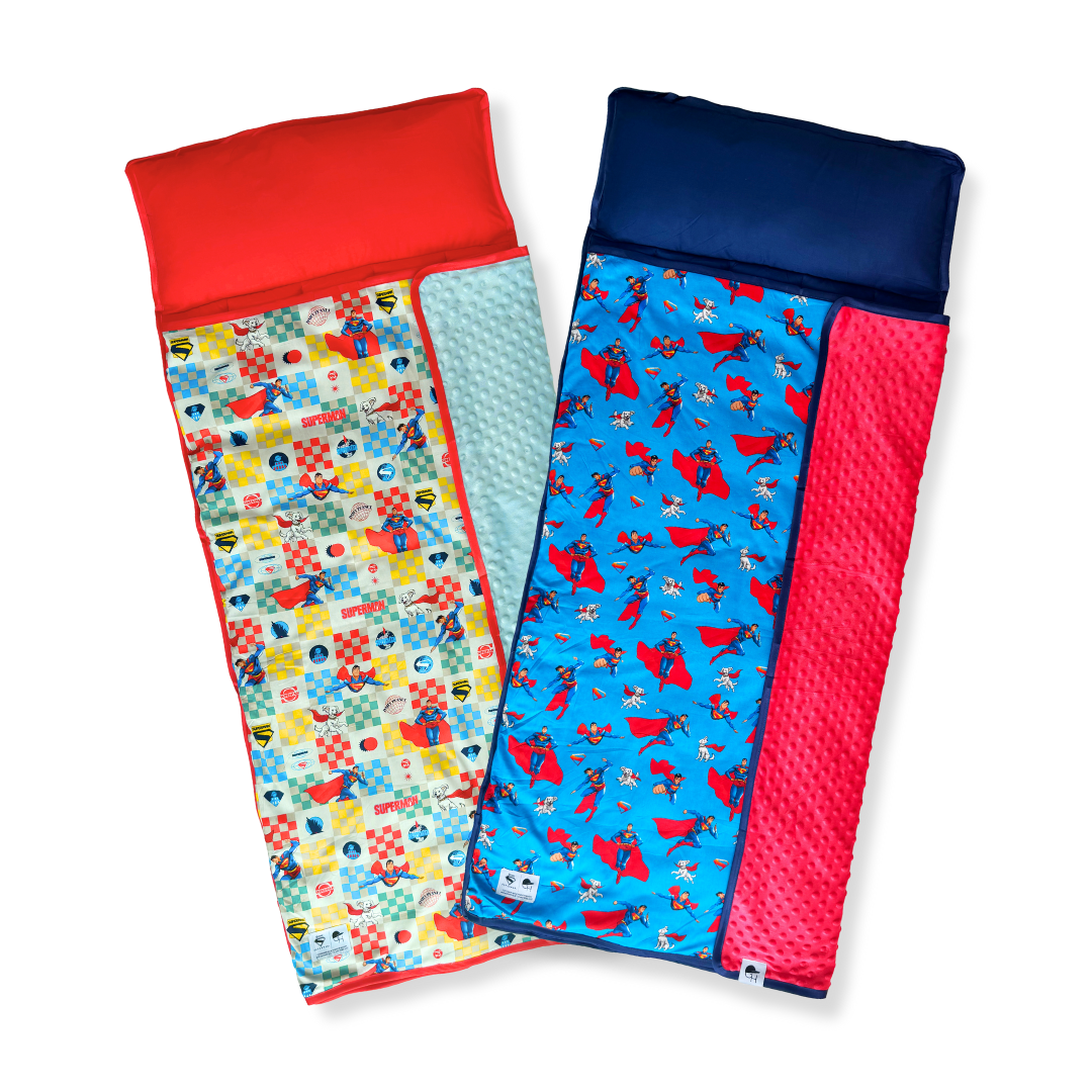 Hat Mat Color Flying Superman Nap Mat | Premium Everyday Kids Sleeping Mats | George Hats