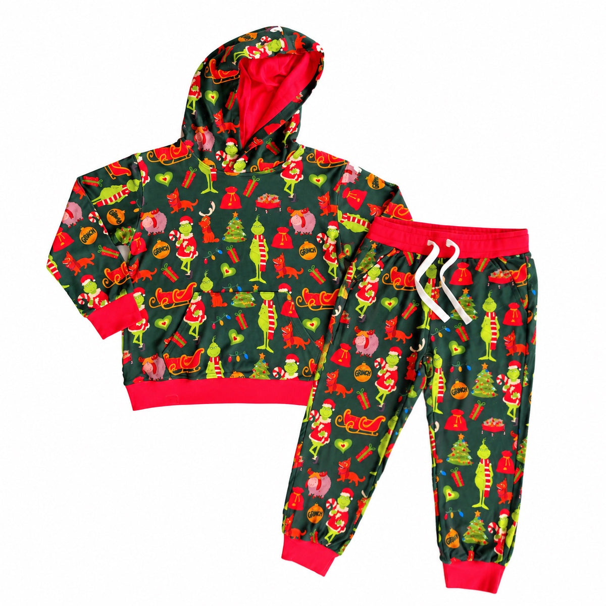 Green Guy Christmas Bamboo Hoodie + Jogger