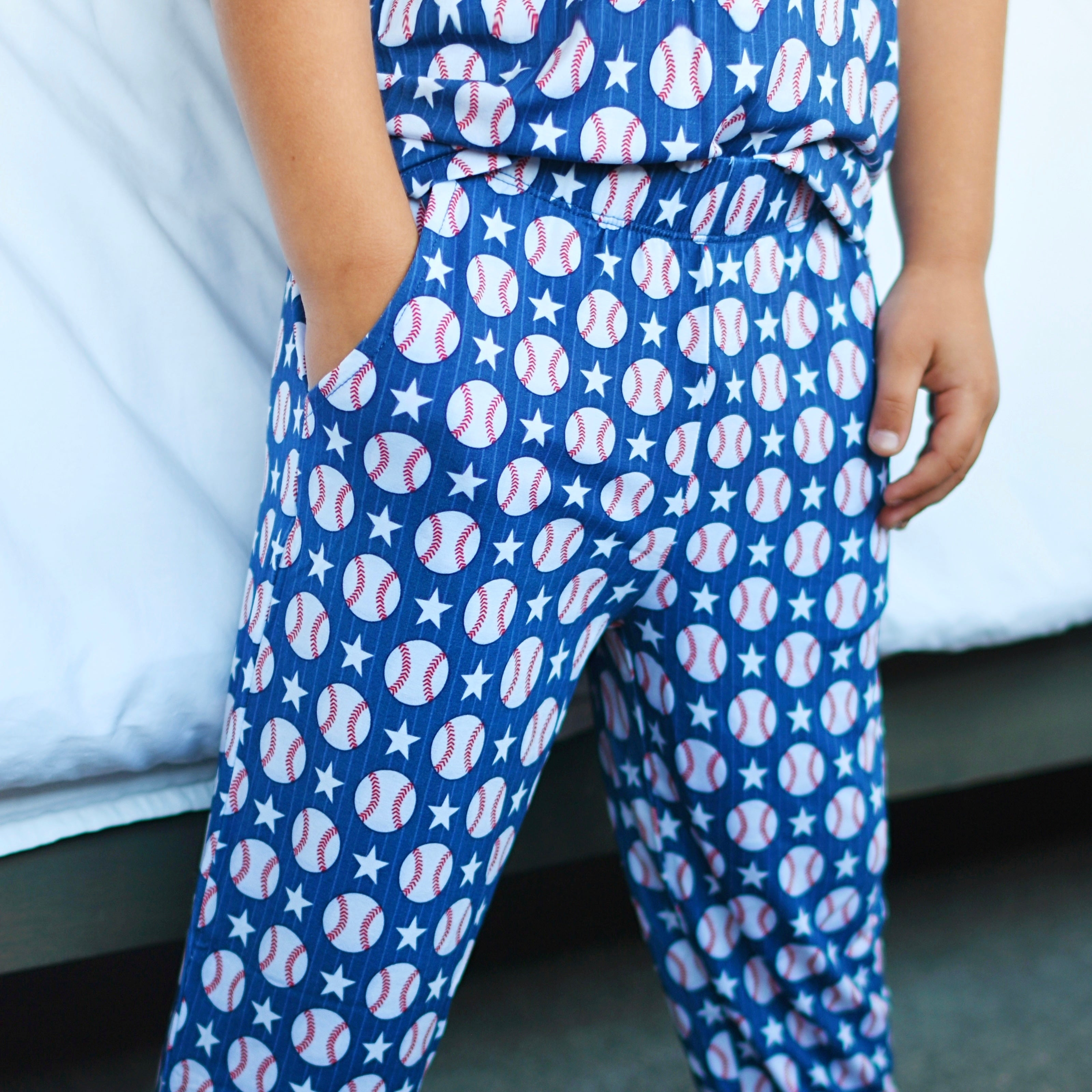 Baseball Bamboo Jogger Pajamas