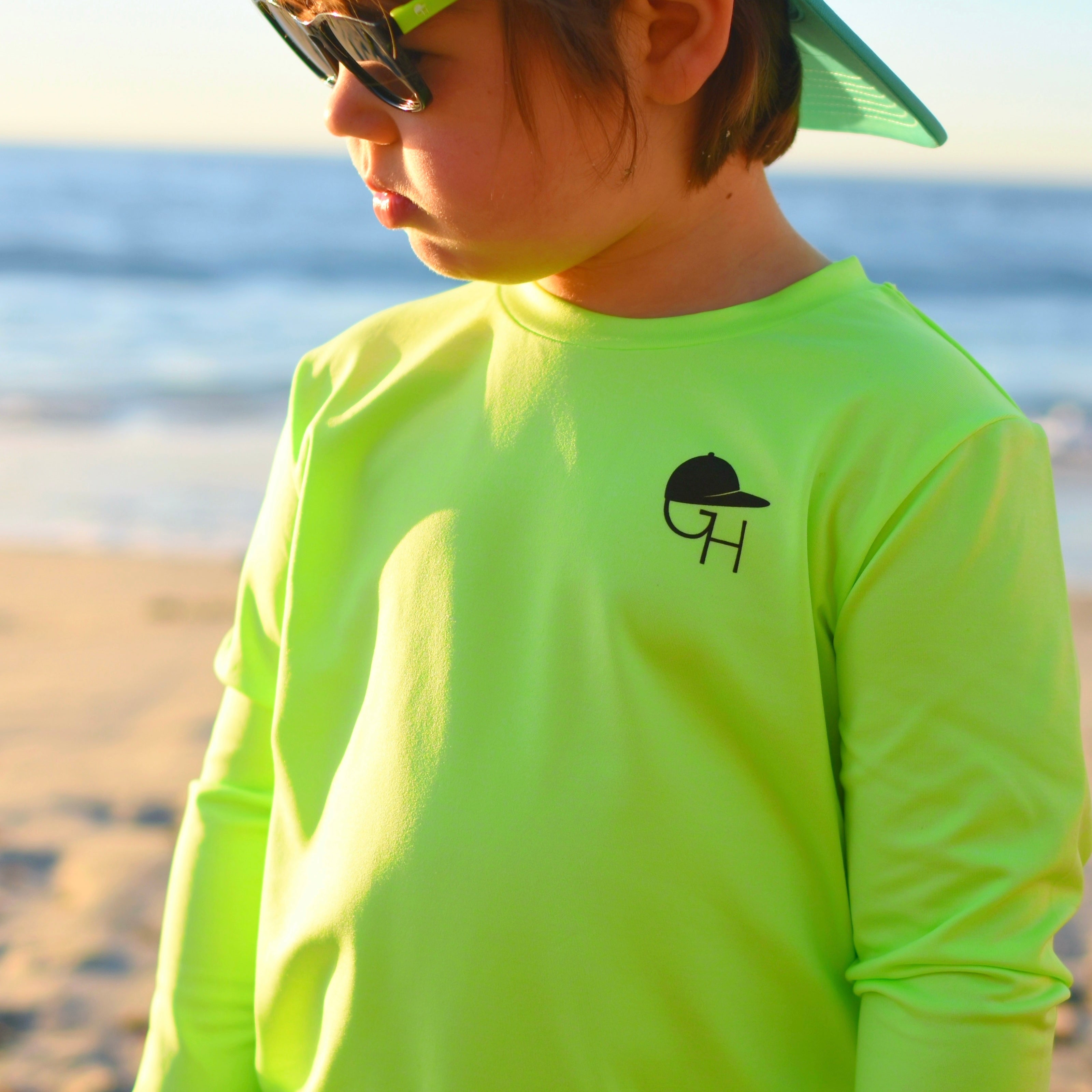 Neon Spotfast™ Sun Protection LS Swim Shirt