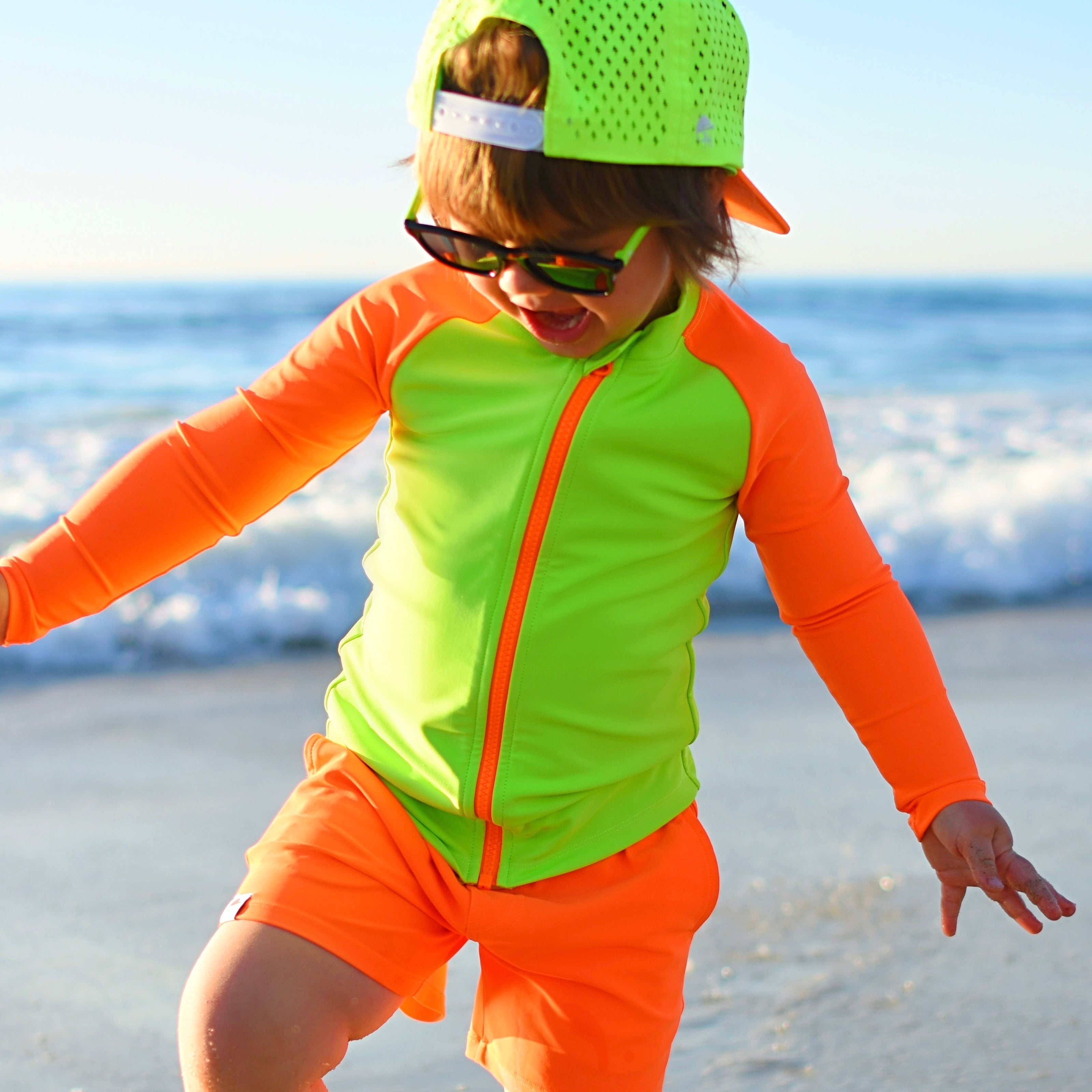 Neon Spotfast™ Zip-Up Sun Shirt || Get the ultimate protection