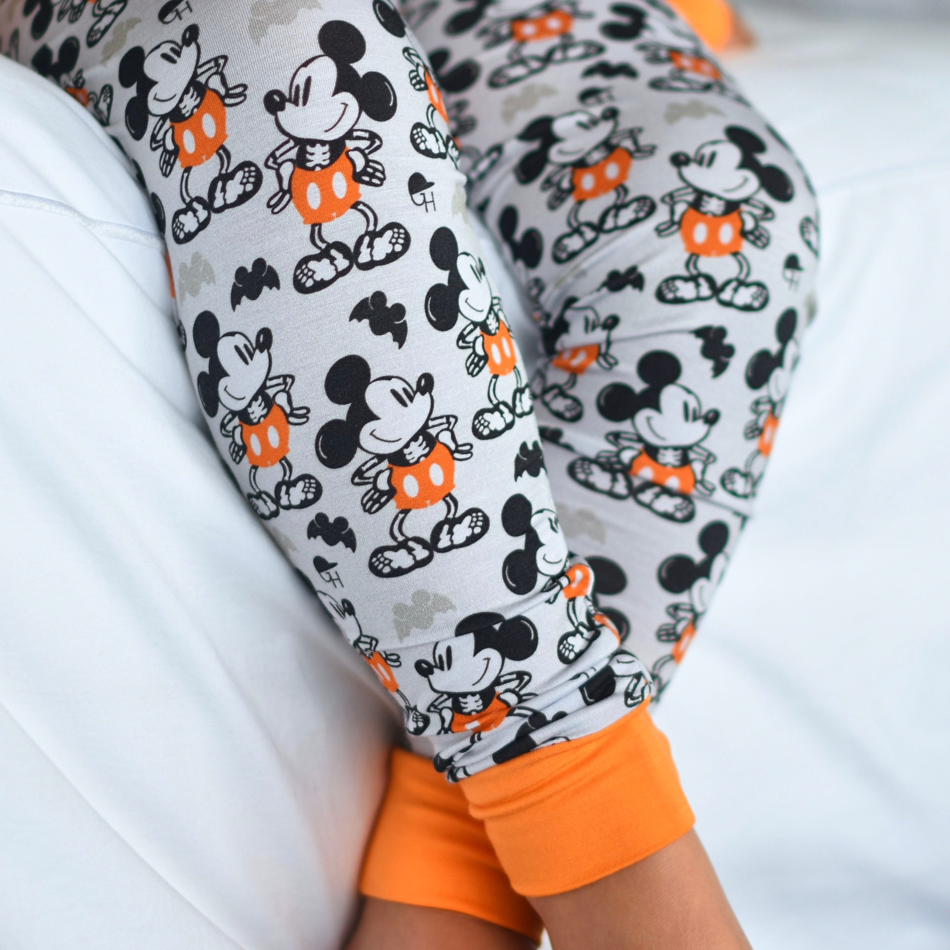 Skeleton Mouse Bamboo Long Sleeve Pajamas