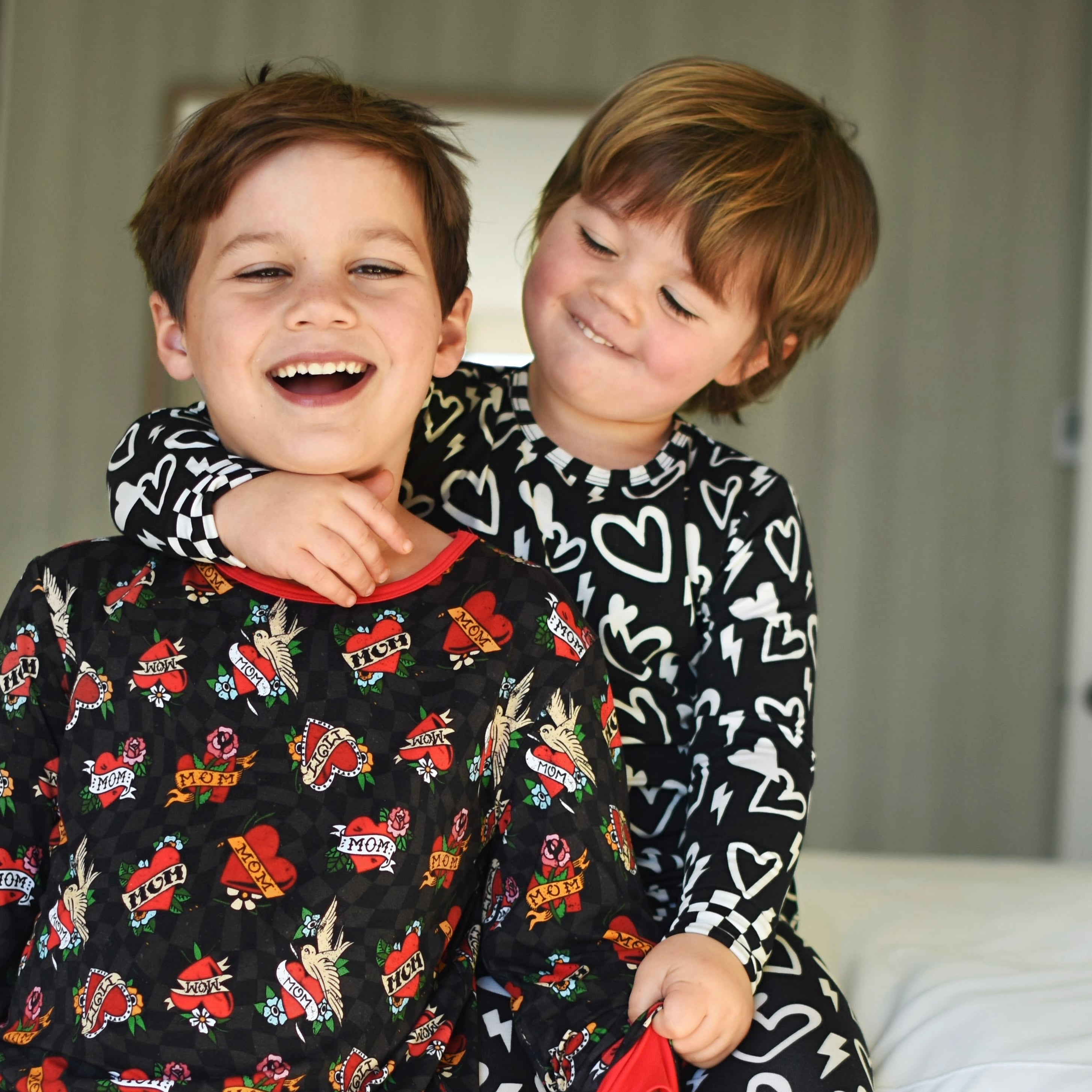 Mom Tattoo Bamboo Long Sleeve Jogger Pajamas