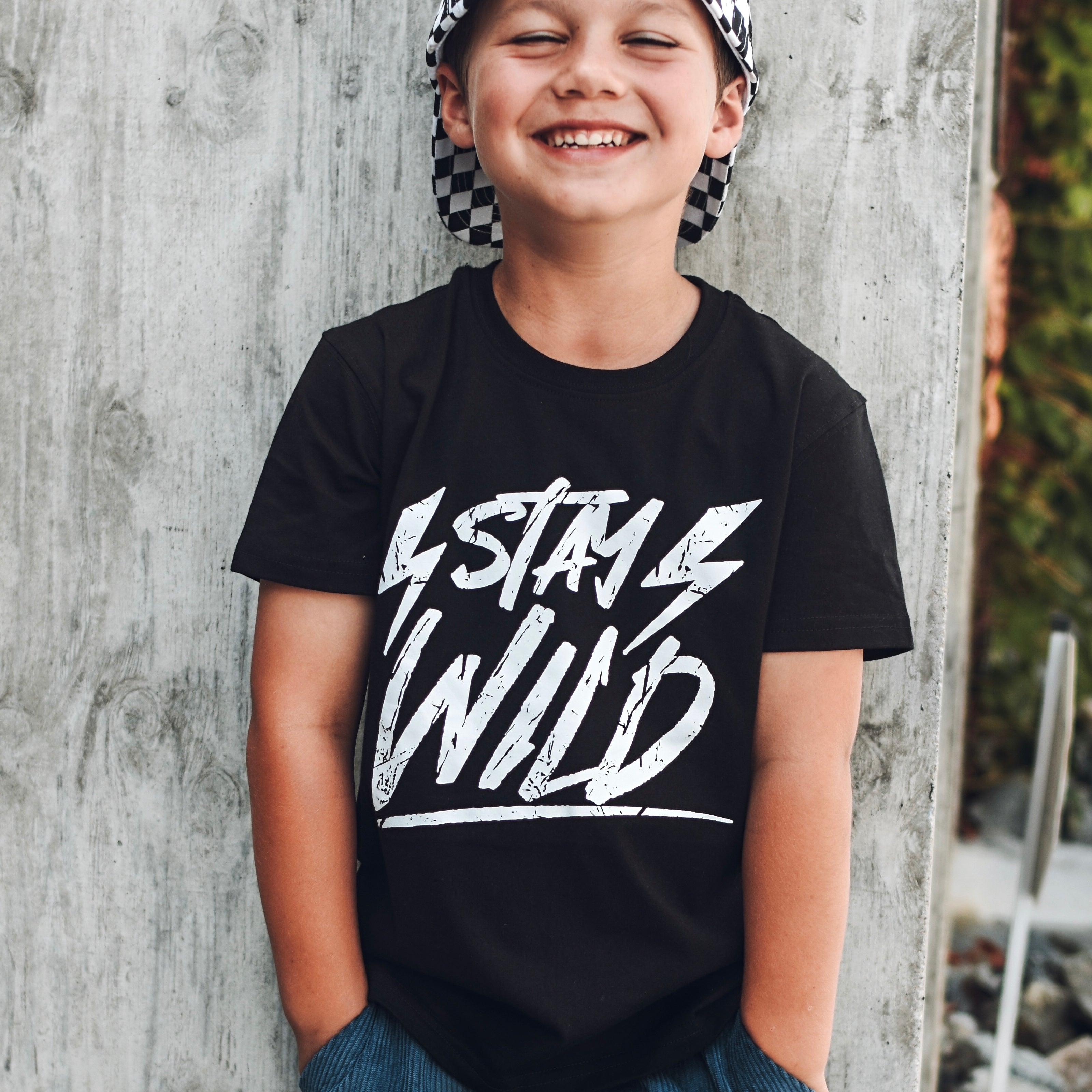 Stay Wild Cotton Tee | The softest kids tee ever | George Hats