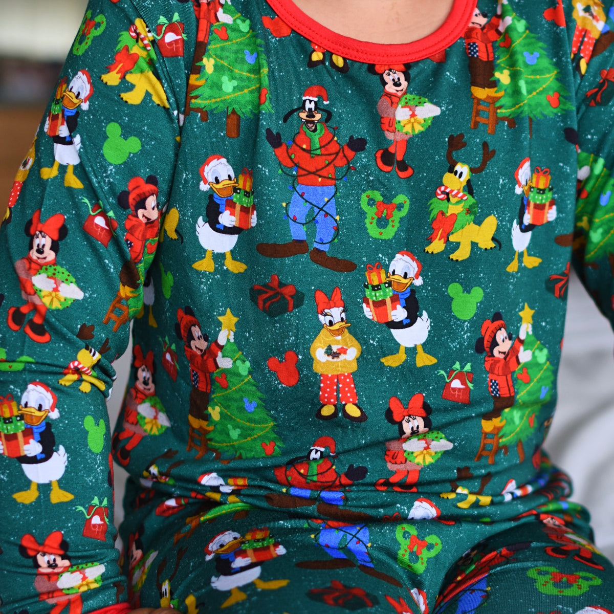 Holiday Mouse Bamboo Long Sleeve Pajamas