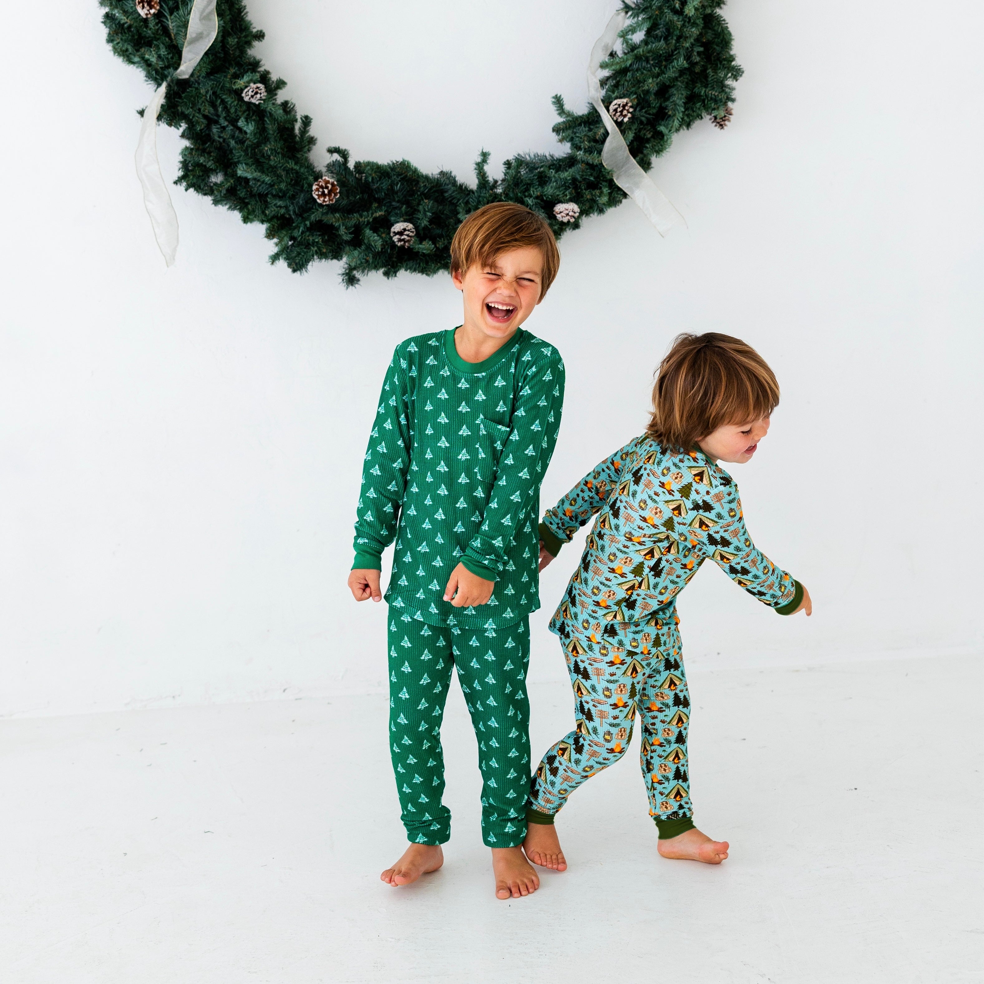 Waffle Bamboo Long Sleeve Pajamas