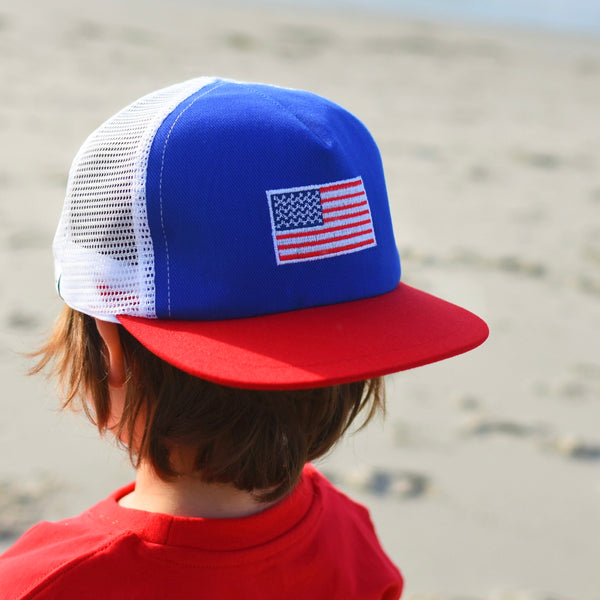 USA Flag Trucker