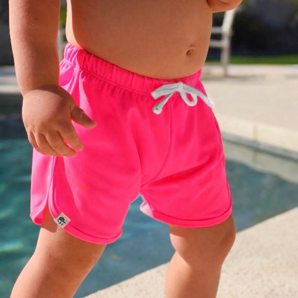 Neon Essential Spotfast™ Track Swim Shorts | Swimsafe™ Boys Swim
