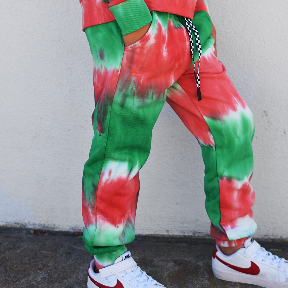 Holiday Tie-Dye Terry Crew Top + Jogger