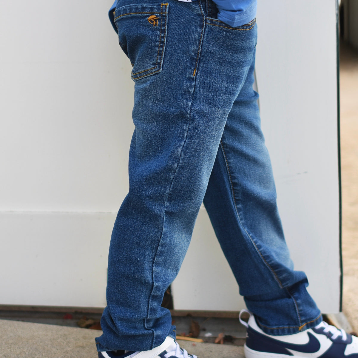 Blue Relaxed Denim Jeans
