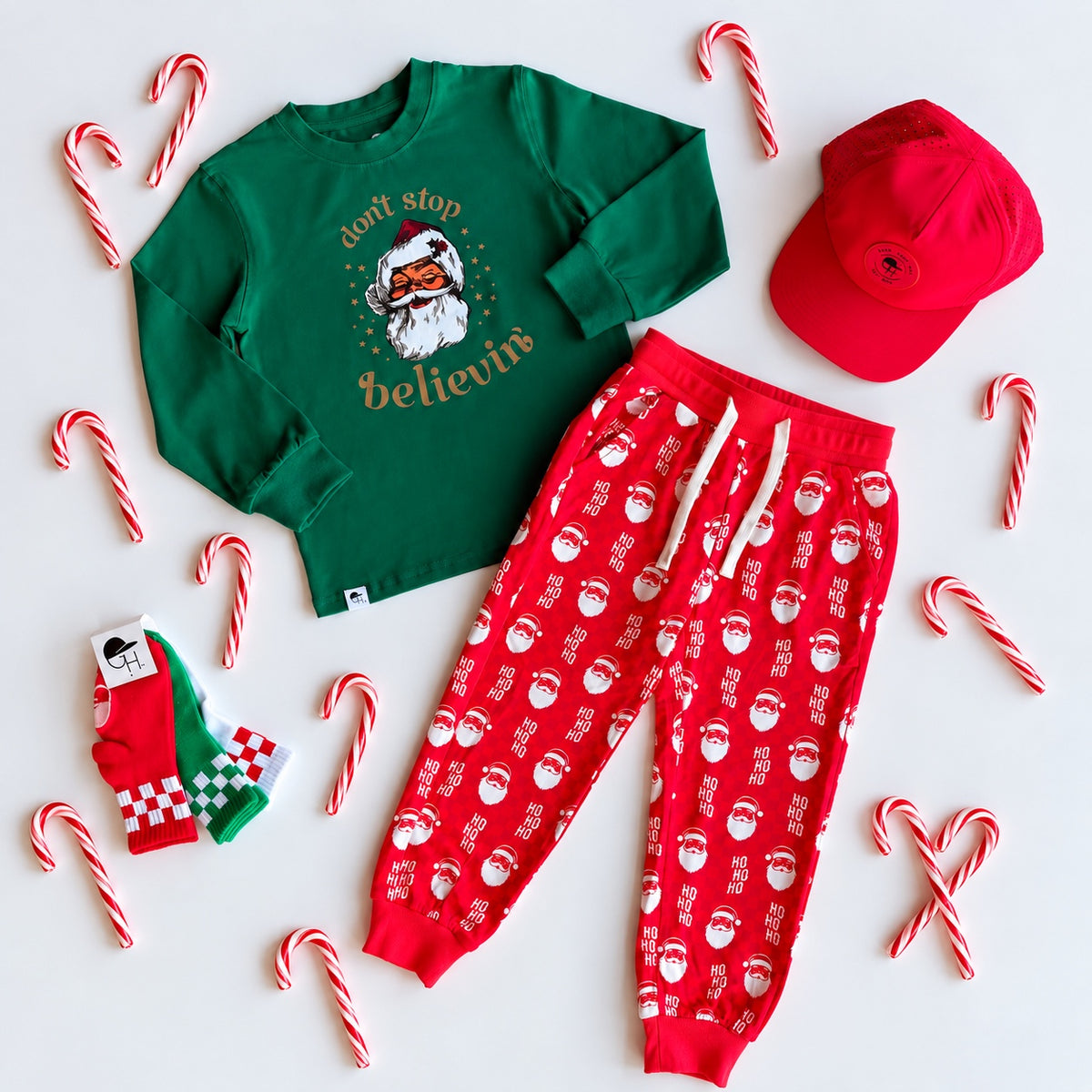 Christmas Bamboo Crew Top + Jogger