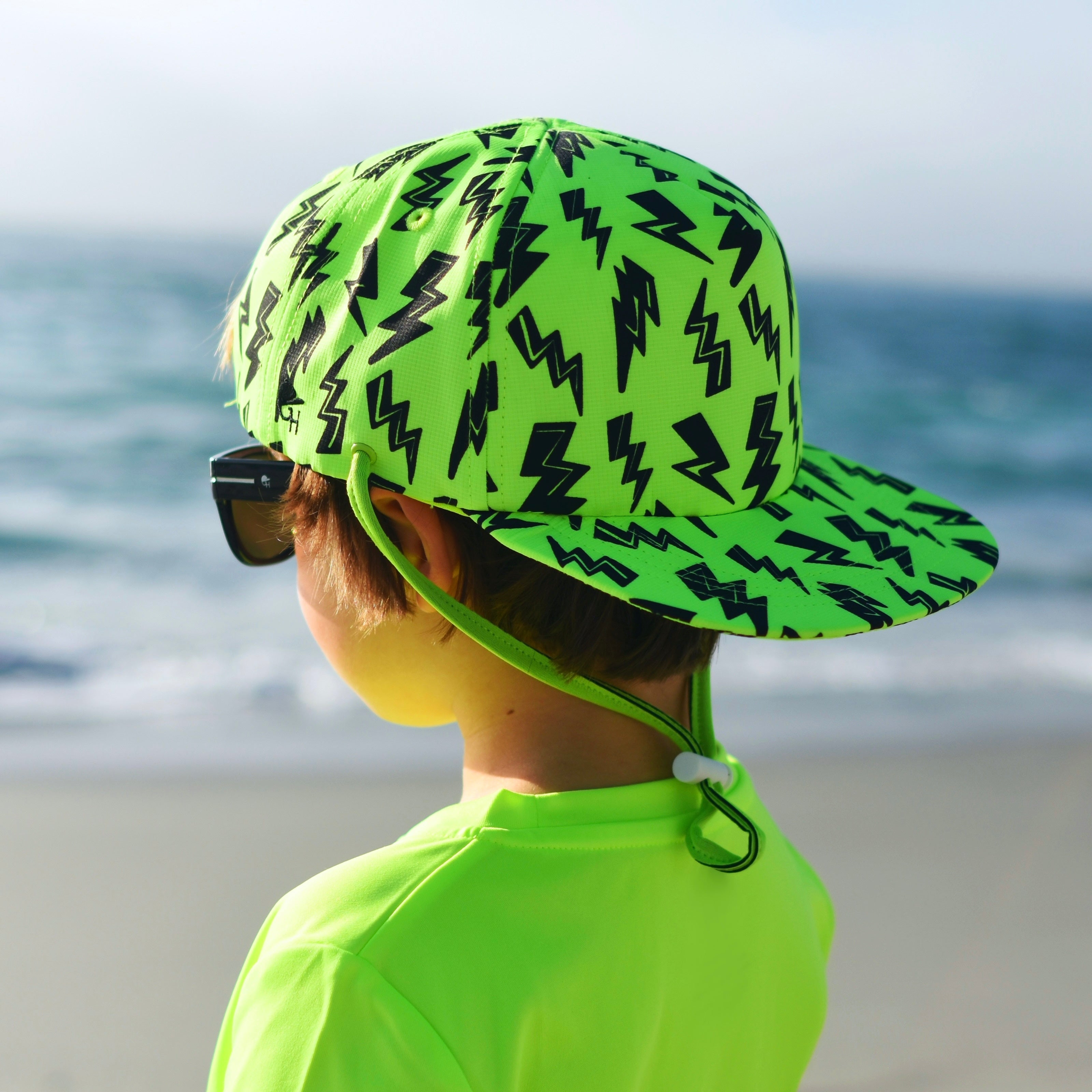 Neon Spotfast™ Surf Hat | Stay on waterproof Kids hats | George Hats