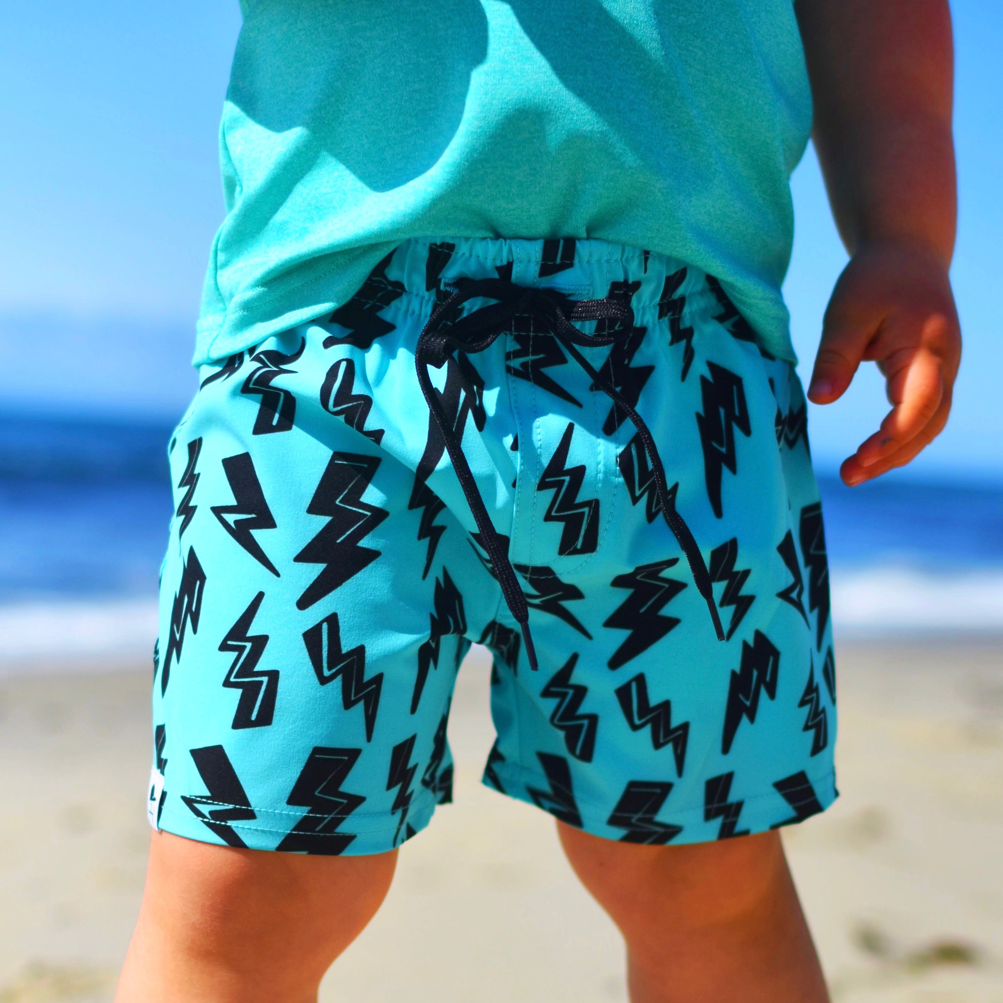 Neon Spotfast™ Bolt Hybrid Swim Shorts | Swim Safe Boys Swim